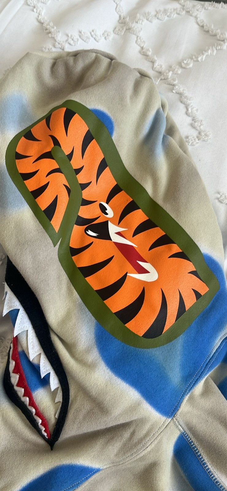 Bape LIQUID CAMO SHARK RELAXED FIT FULL ZIP HOODIE Size US M / EU 48-50 / 2 - 4 Thumbnail