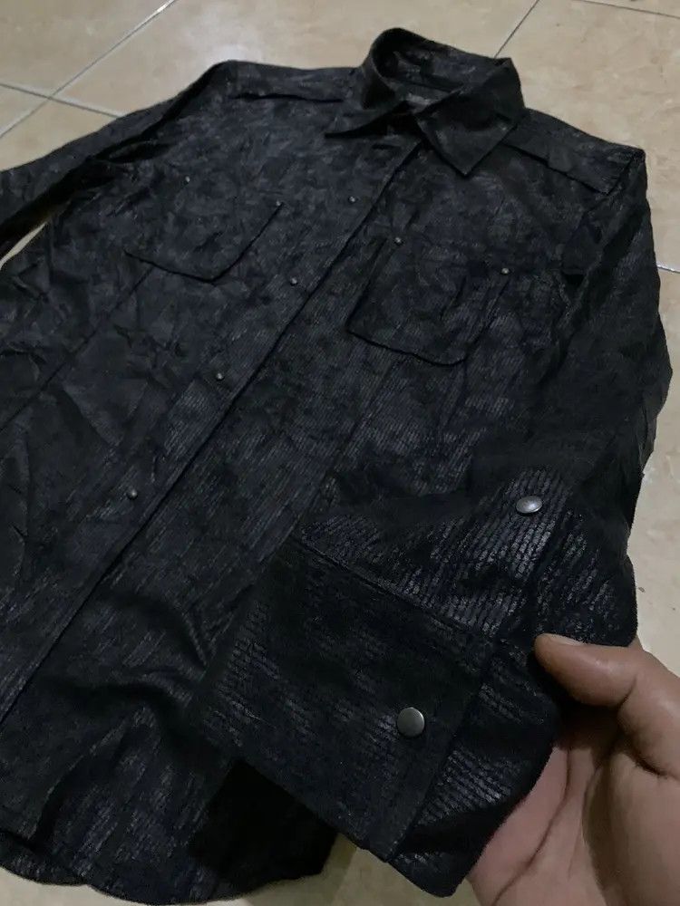 L7 Real Hip L7 Real Hip black wax studded punk hidden button up shirt Size US M / EU 48-50 / 2 - 3 Thumbnail