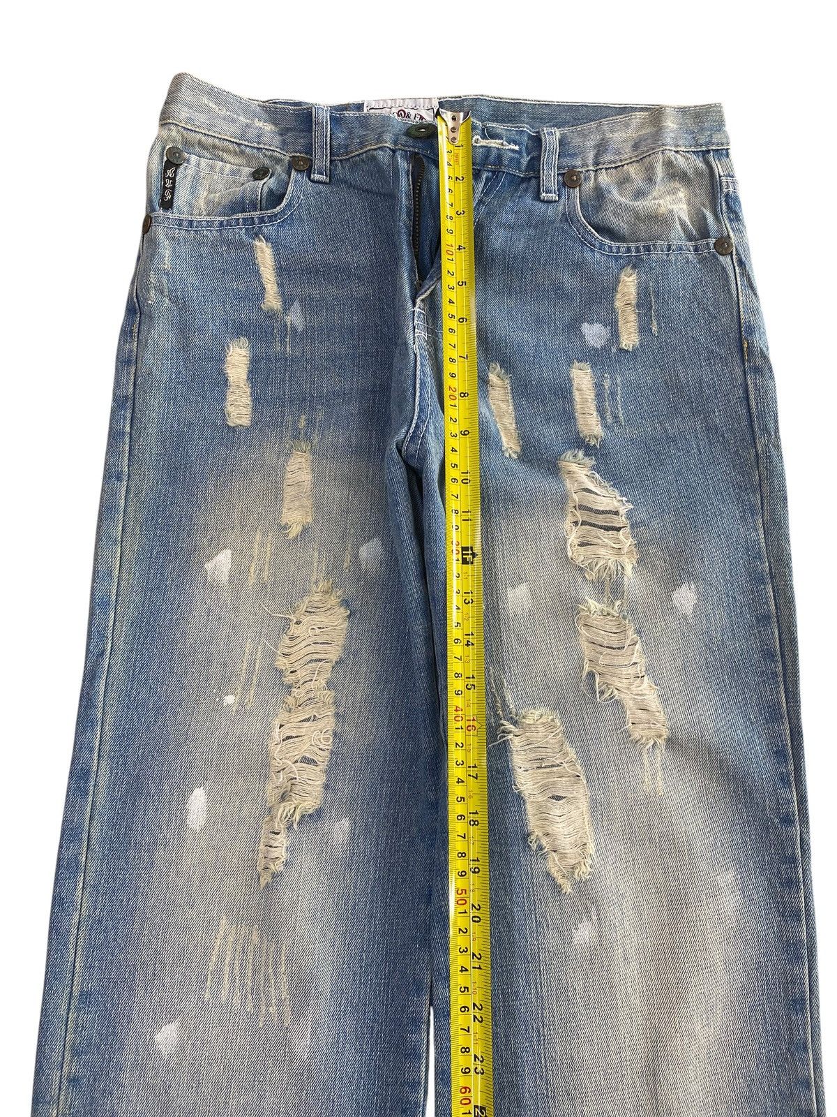 Other America & First Brand Ripped Faded Wash Style Baggy Jeans Size US 30 / EU 46 - 6 Thumbnail