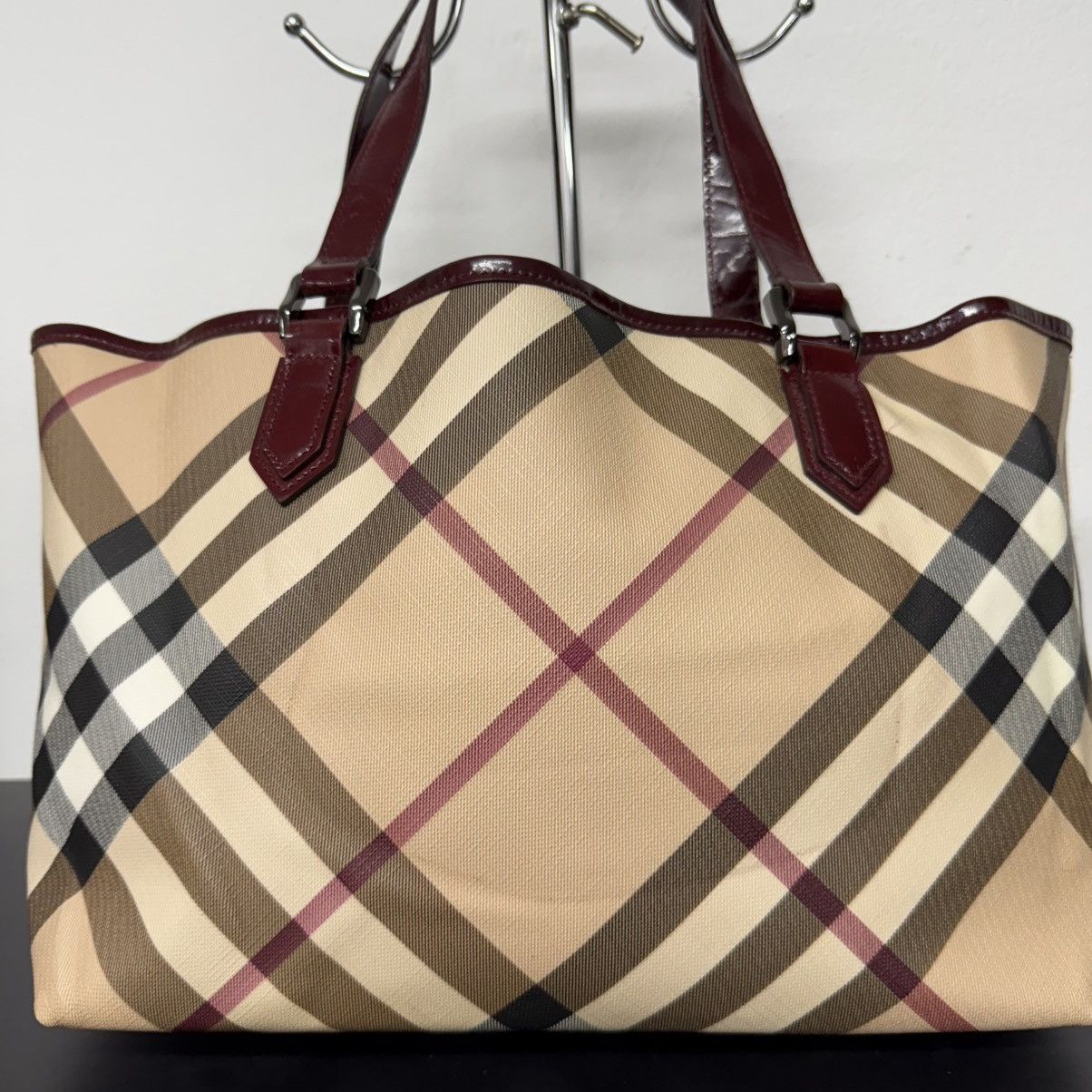 Burberry Vintage Burberry Nova Check Top Handle Bag Size ONE SIZE - 2 Thumbnail