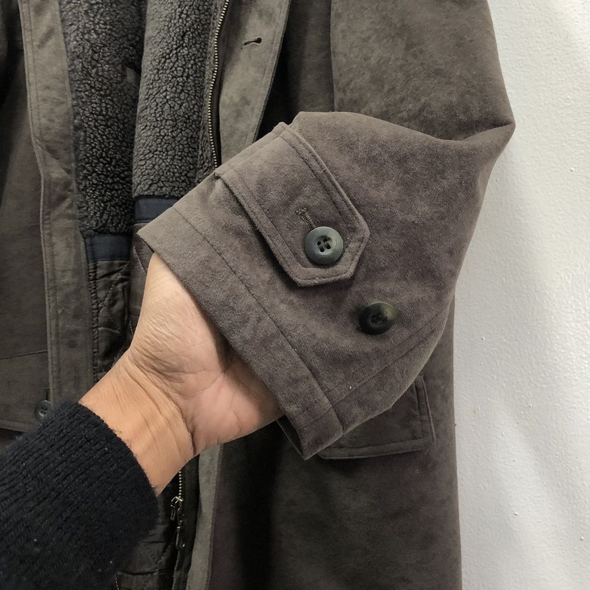 Gianni Valentino Gianni Valentino Limited Velvet Lined Fleece Coat Jacket Size US L / EU 52-54 / 3 - 10 Thumbnail