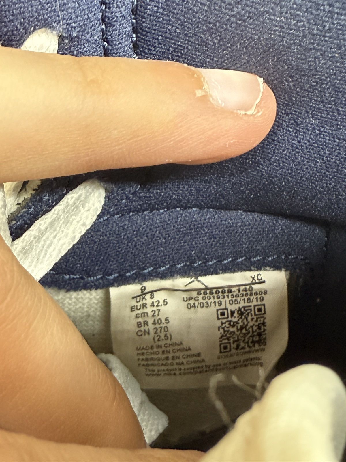 Jordan Brand Jordan 1 Retro High Obsedians Size US 9 / EU 42 - 6 Thumbnail