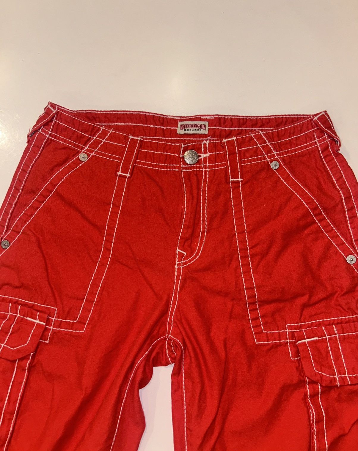 True Religion True Religion True Religion Red Military Cargo Big T Pants Size 28" / US 6 / IT 42 - 2 Thumbnail