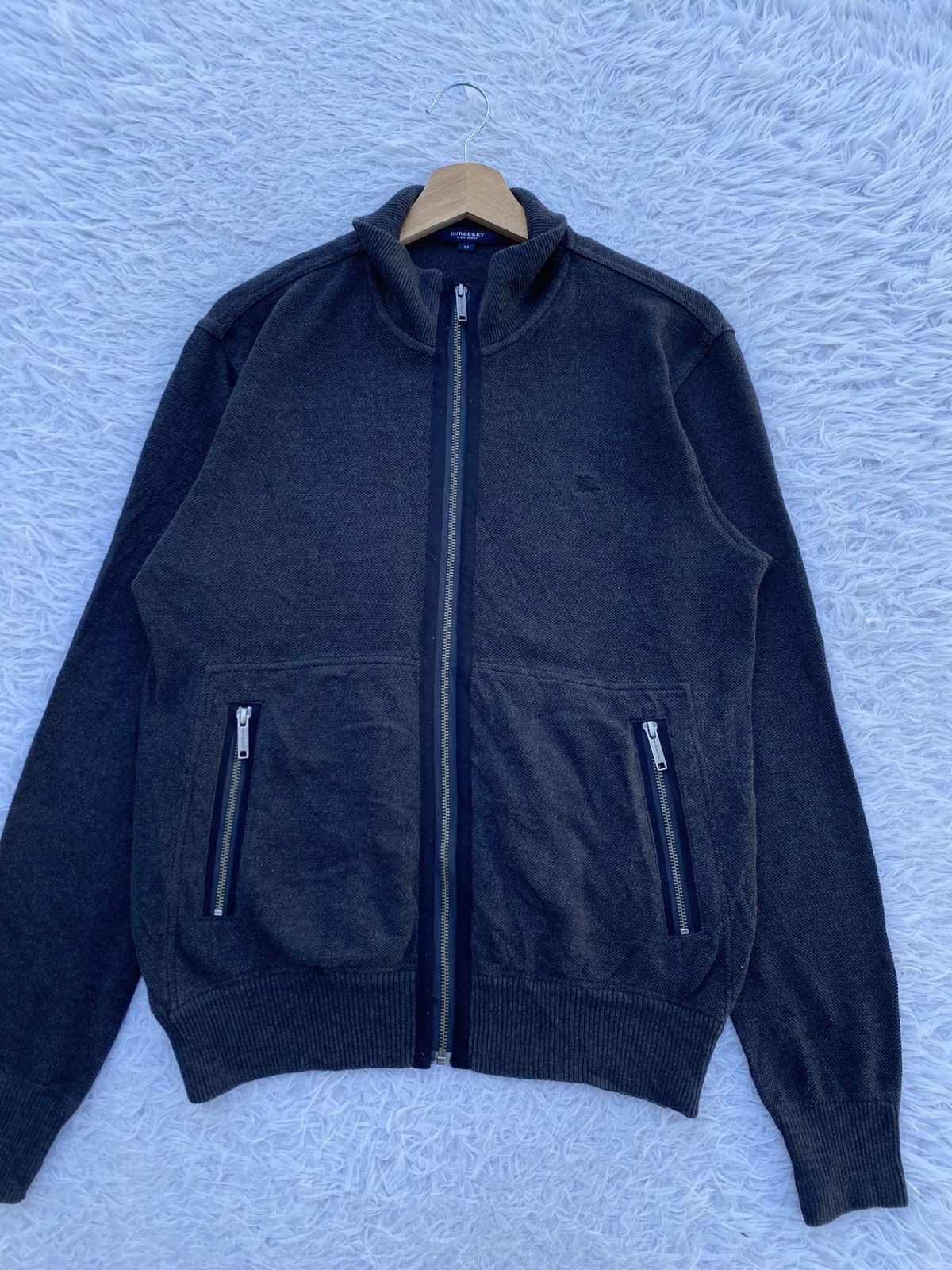 Burberry Rare Vintage Burberry London Zippered Front Pocket Sweater Size US S / EU 44-46 / 1 - 4 Thumbnail