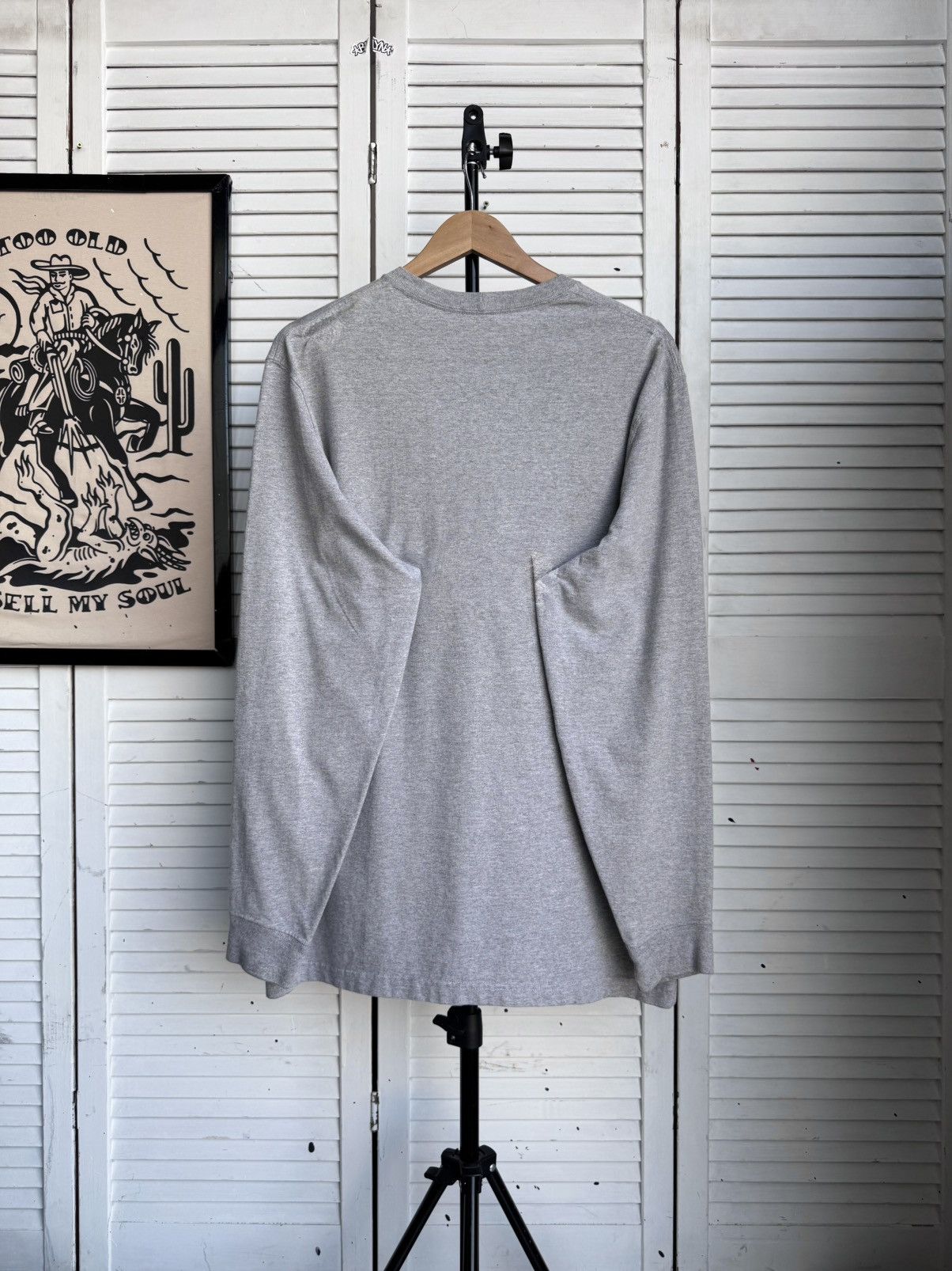 Carhartt Carhartt Original Fit Gray Long Sleeve Pocket Shirt Workwear Size US M / EU 48-50 / 2 - 2 Thumbnail