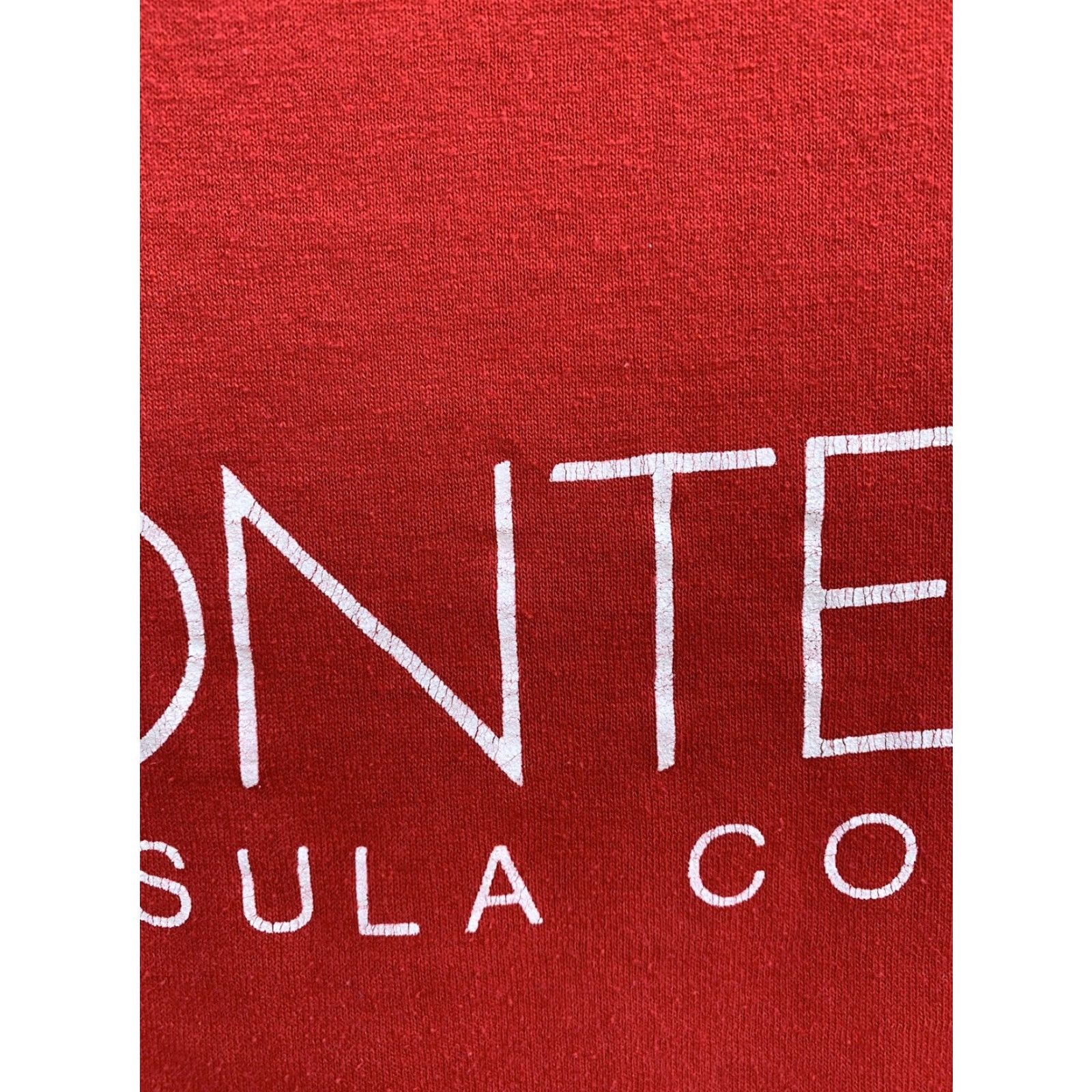 Vintage VINTAGE Monterey Bay Peninsula College Single Stitch T Shirt Graphic Tee Size M Red Men Shirt Size US M / EU 48-50 / 2 - 5 Thumbnail