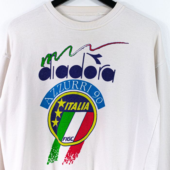 Vintage Vintage Diadora Italia Azzuri 90 World Cup Sweatshirt