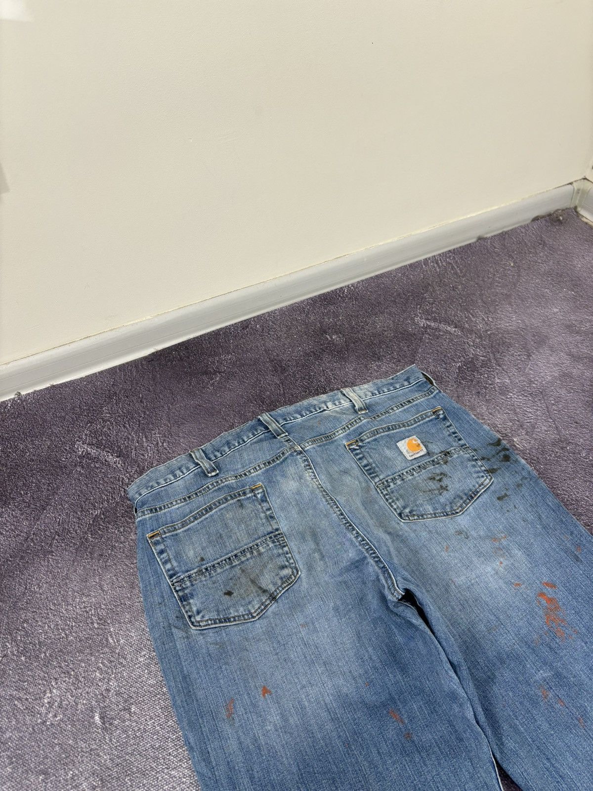 Carhartt Vintage Carhartt Y2K Faded Blue Work Hype Relaxed Fit Jeans Size US 38 / EU 54 - 5 Thumbnail