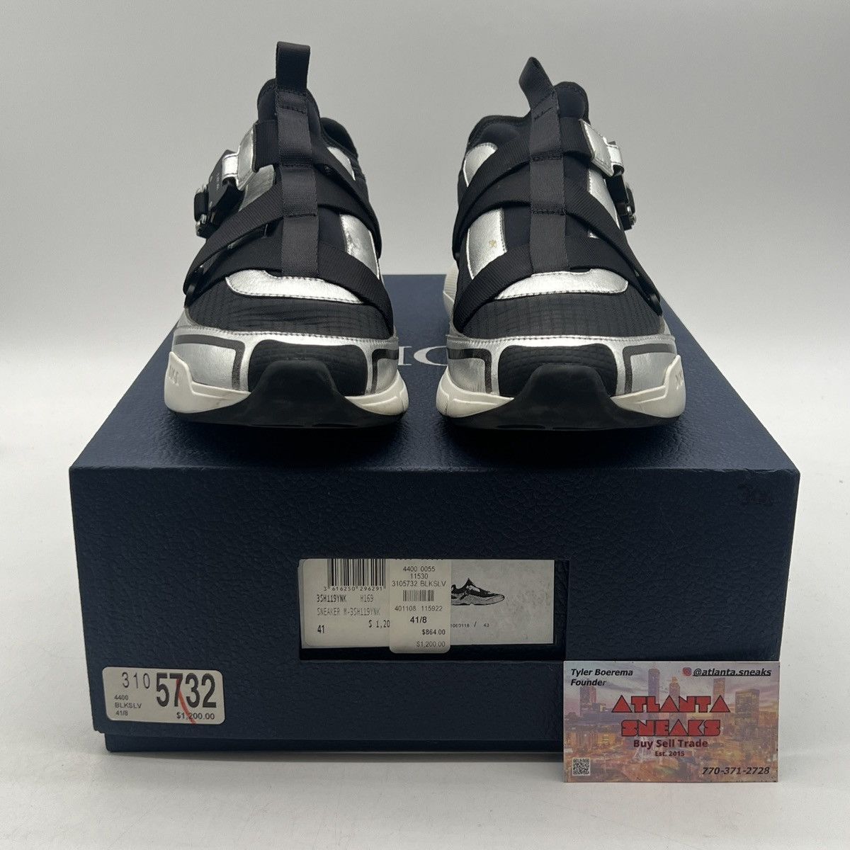 Dior Dior b24 runtek black silver Size US 8 / EU 41 - 2 Thumbnail