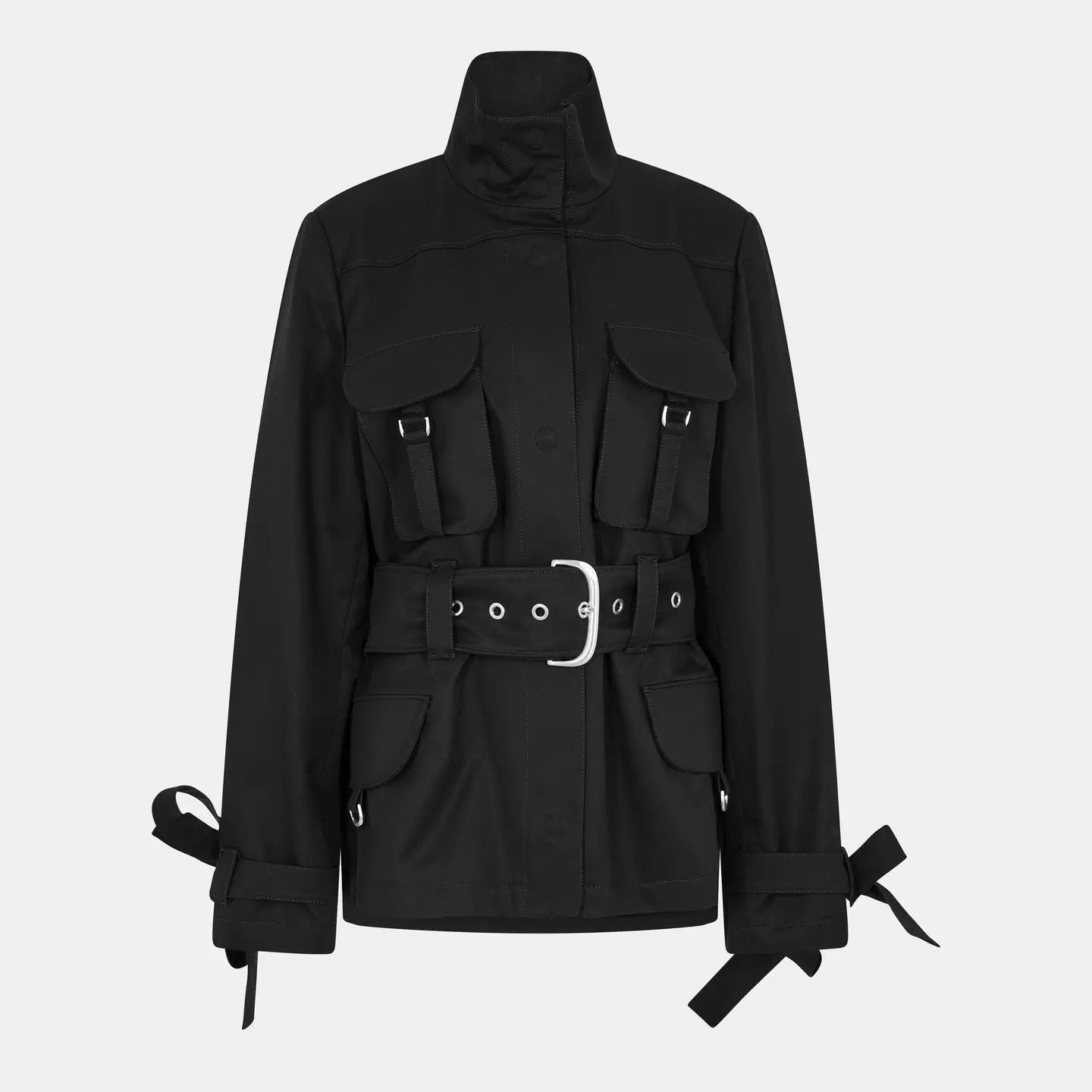 Off-White o1y1125 Belt Jacket in Black Size M / US 6-8 / IT 42-44 - 1 Thumbnail