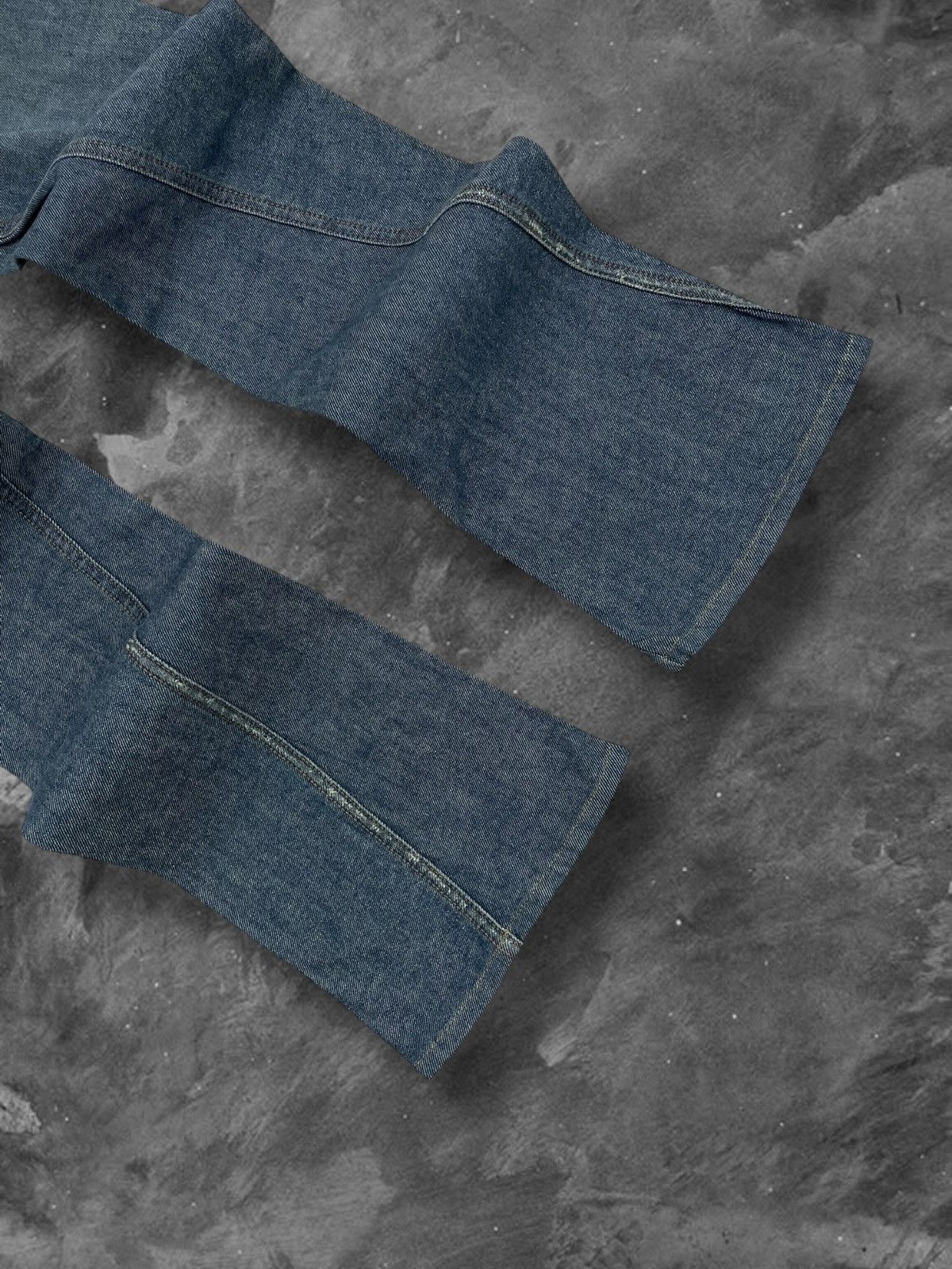 Japanese Brand Vintage Designer Mk Klein Flared Distressed Denim Size US 30 / EU 46 - 10 Thumbnail