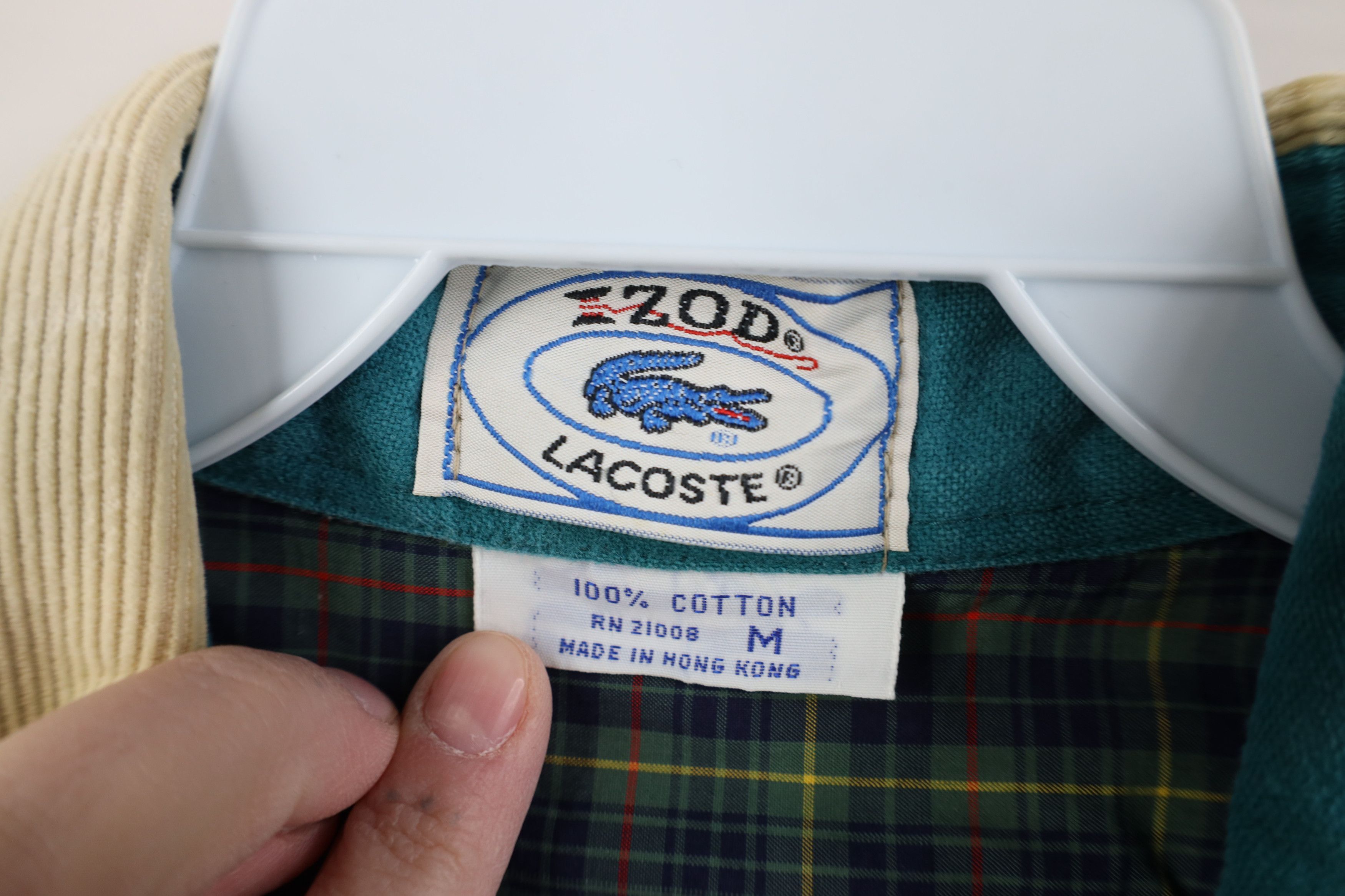 Izod Vintage 80s Izod Lacoste Collar Chambray Button Shirt Blue Size US M / EU 48-50 / 2 - 5 Thumbnail