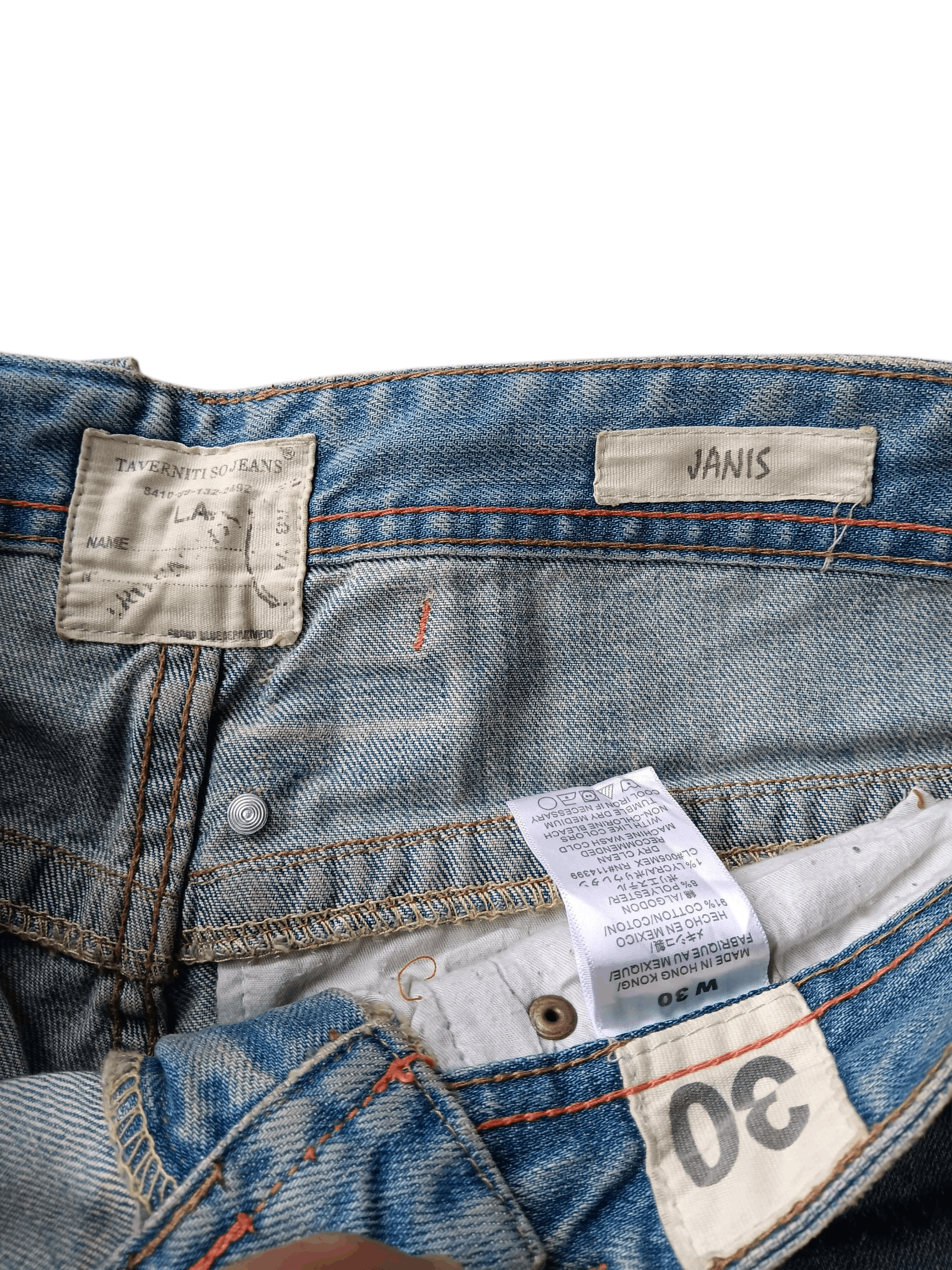 Ben Taverniti Unravel Project Ben Taverniti unravel project blue wash denim pants Size US 32 / EU 48 - 11 Thumbnail