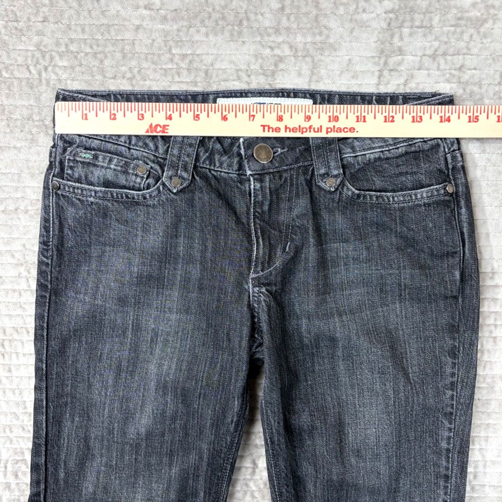 Vintage Joe's Jeans Womens Jeans Bootcut 29 Dark Wash Low Rise Charcoal Grey 5-Pocket Denim Cotton Blend Spandex USA Mens? Size 29" - 6 Thumbnail