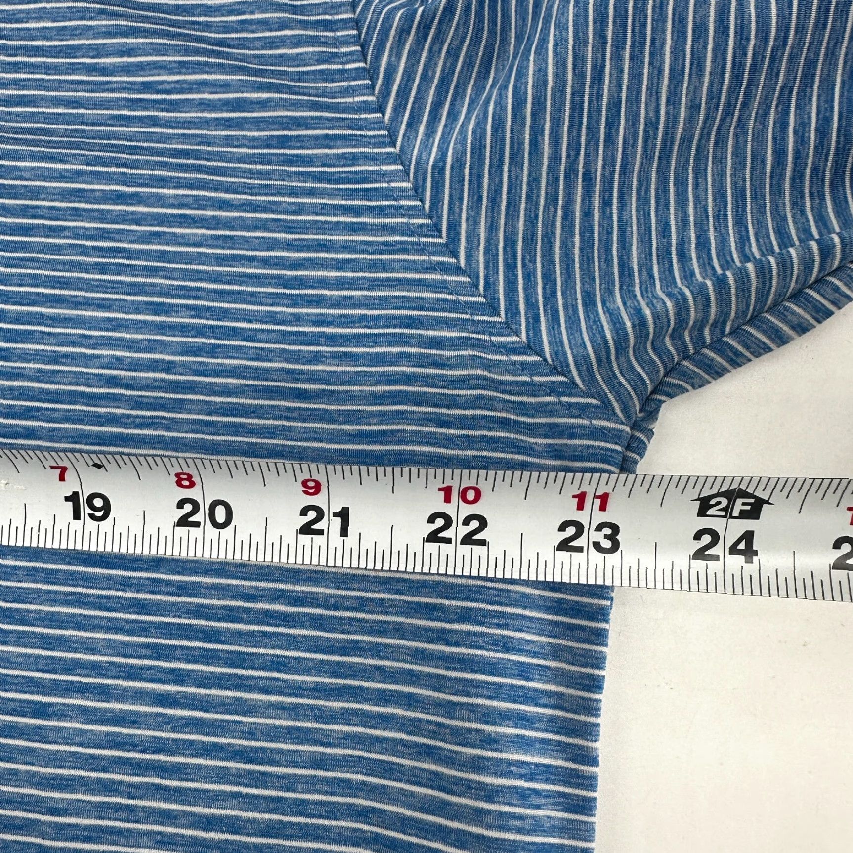 Footjoy FootJoy Polo Shirt Blue Men's L Golf Short Sleeve Collared Striped Size US L / EU 52-54 / 3 - 8 Thumbnail