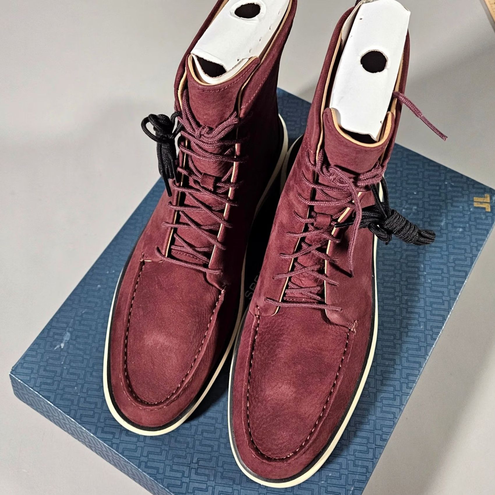 Sperry Legend Commodore Boots Mens 13 Oxblood Leather John  display picture 2