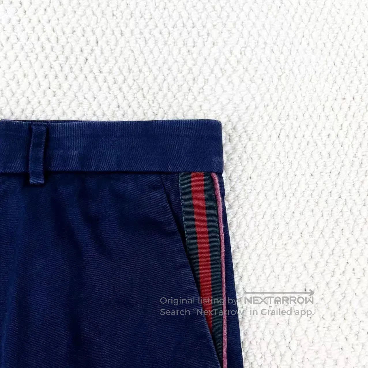 Gucci Gucci Blue Web Stripe Suit Pants. Size US 40 / EU 56 - 4 Thumbnail