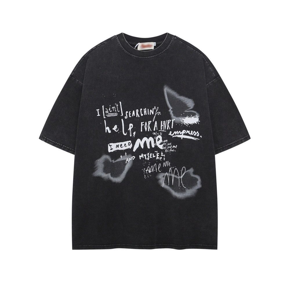 Japanese Brand × Vintage Men's cotton fuzzy graffiti butterfly print T-shirt Size US M / EU 48-50 / 2 - 1 Thumbnail