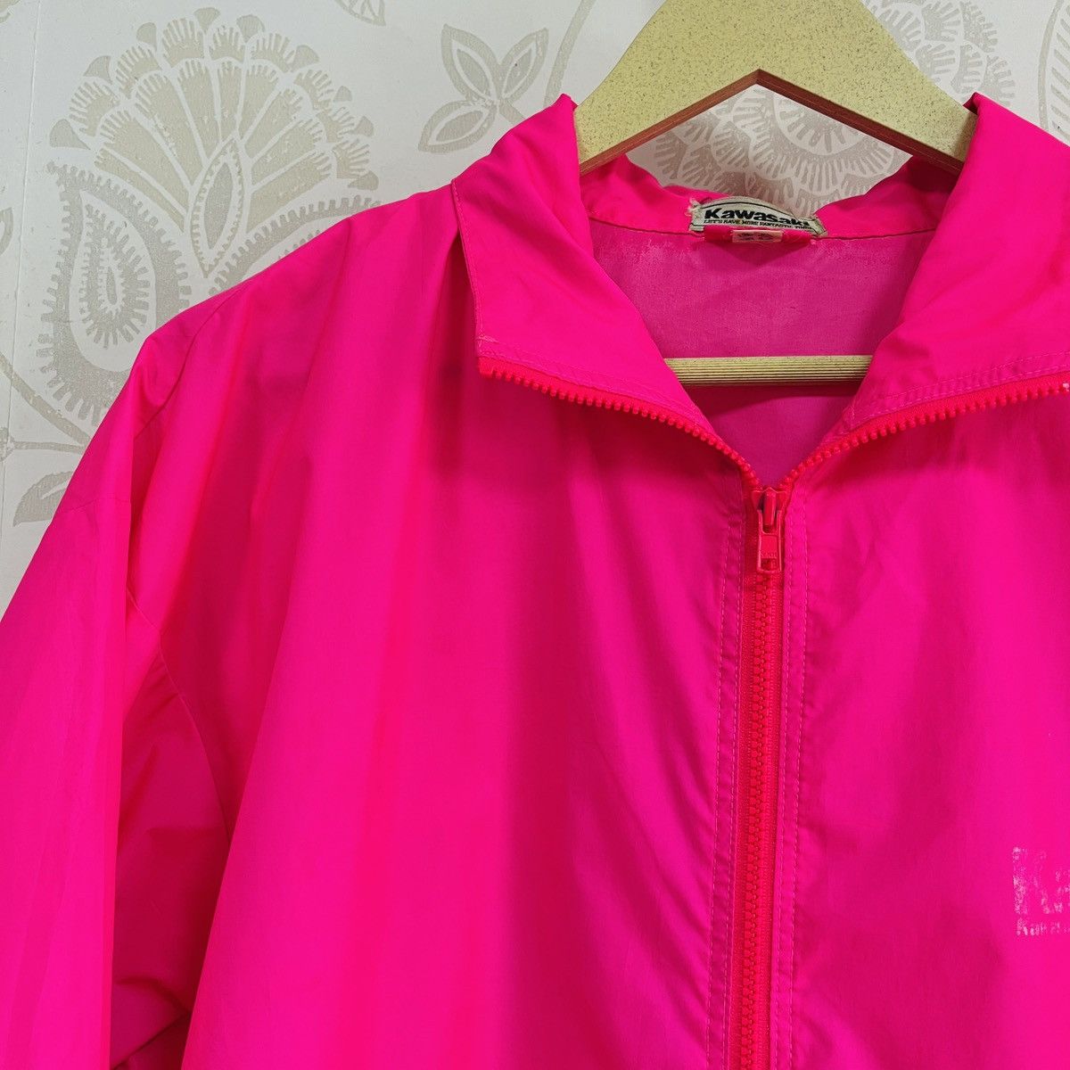 Japanese Brand × Vintage Vintage 80s Kawasaki Light Jacket Windbreaker Size US L / EU 52-54 / 3 - 3 Thumbnail