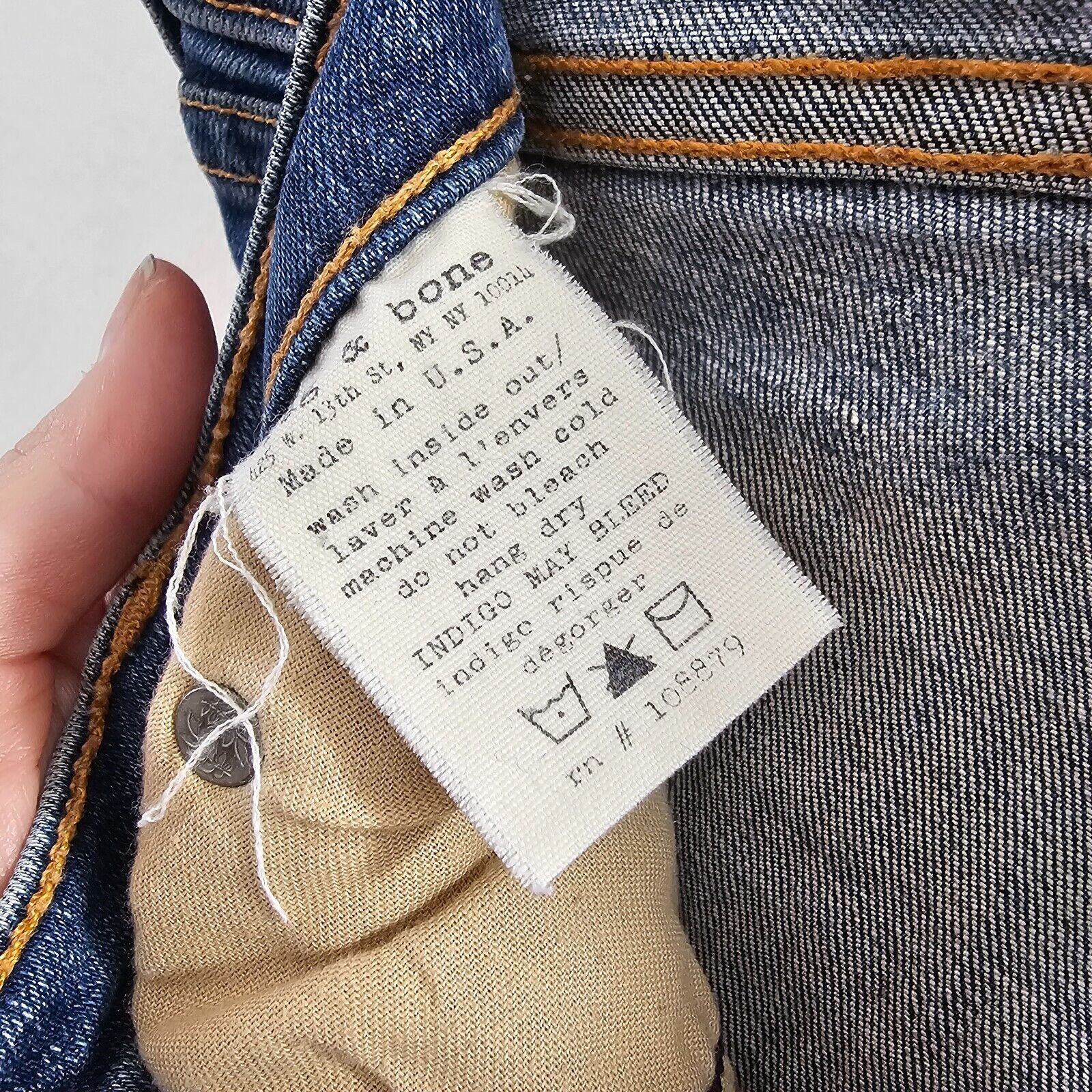 Rag & Bone Rag & Bone Brimfield Low Rise Skinny Jeans Intentional Fade Size 27" / US 4 / IT 40 - 3 Thumbnail