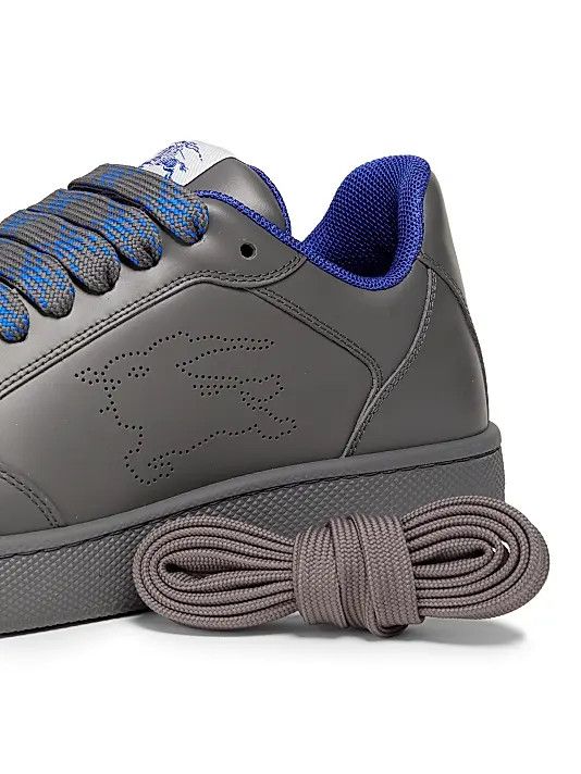 Burberry os11x0226 Equestrian Knight Leather Sneakers In Cobble Size US 12 / EU 45 - 5 Thumbnail