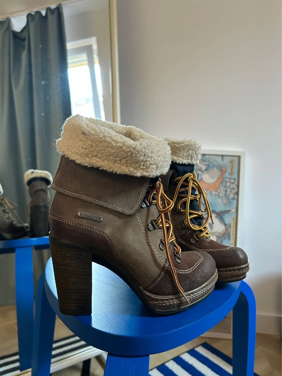 Diesel Diesel winter lace-up high-heeled ankle boots Size US 7 / IT 37 - 4 Thumbnail