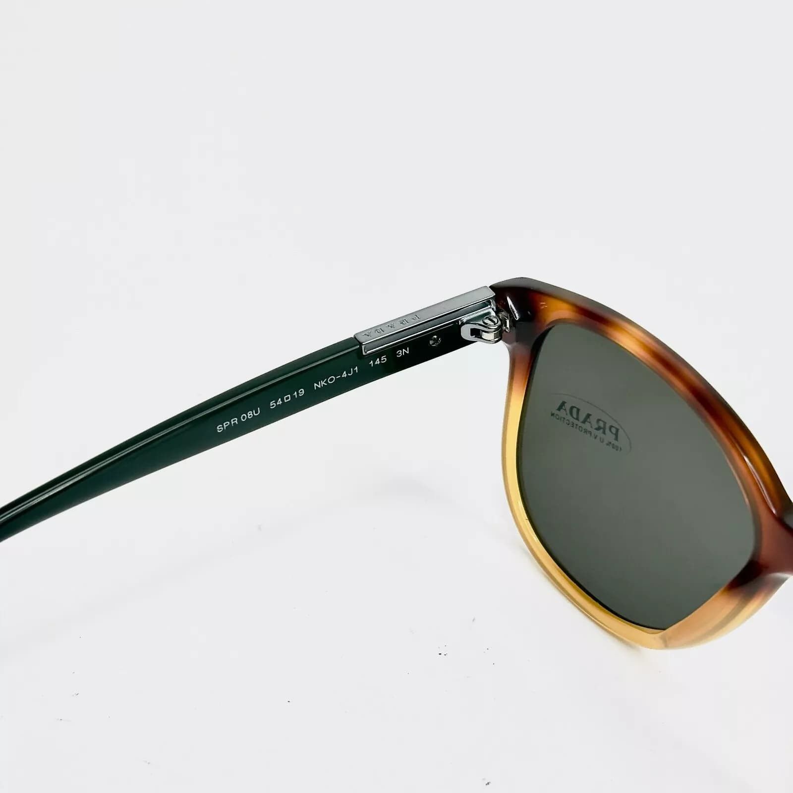 Prada PRADA Square 08U Brown Green Authentic Sunglasses PR08US Size ONE SIZE - 2 Thumbnail