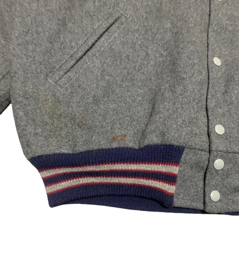 Vintage Vintage 80s Lacey Wool Varsity Jacket Made In Usa Size US L / EU 52-54 / 3 - 4 Thumbnail