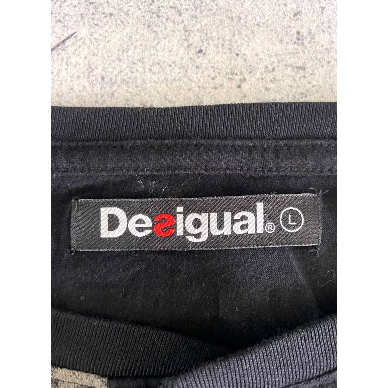 Desigual Desigual Henley Shirt Size L Black Series Stop The World Long Sleeve Mens Size US L / EU 52-54 / 3 - 3 Thumbnail