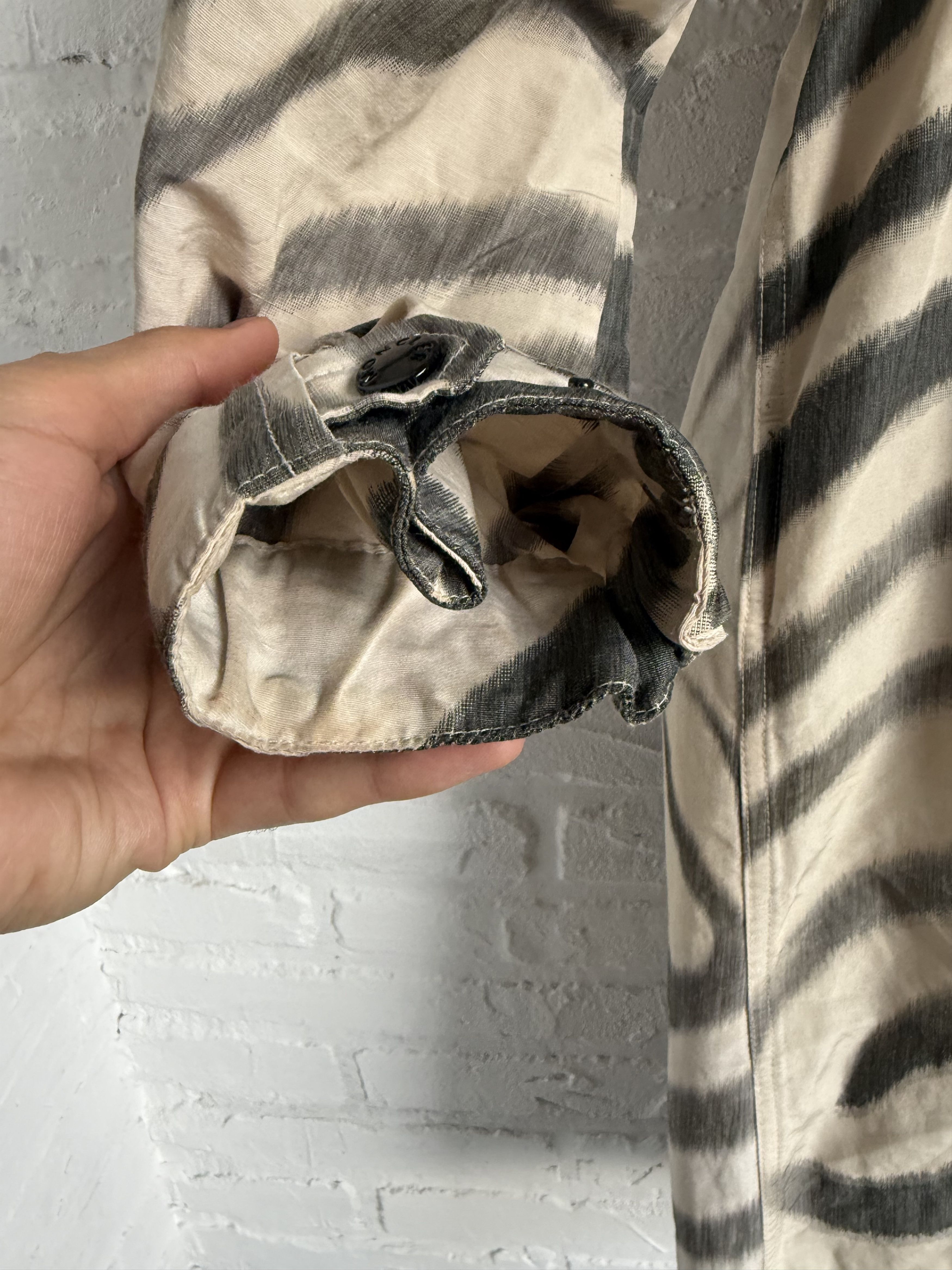 Moncler Moncler Achird Zebra Print linen blend Parka Coat Size ONE SIZE - 20 Thumbnail