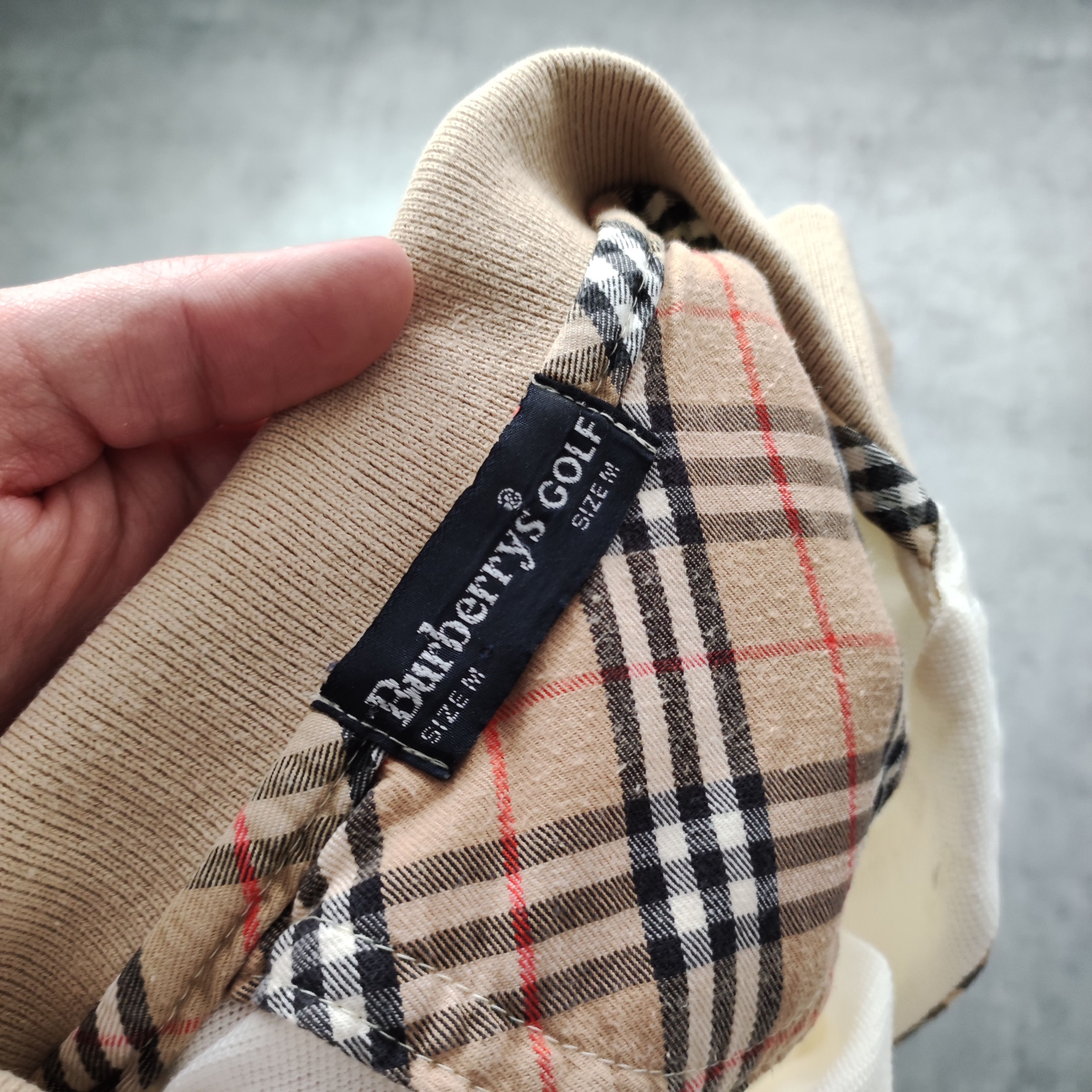 Burberry × Vintage RARE 90s Burberrys London Golf Checkered Nova Polo Shirt Size US M / EU 48-50 / 2 - 6 Thumbnail