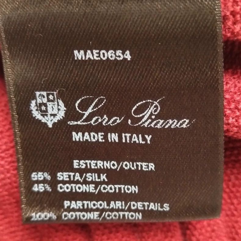 Other LORO PIANA A red silkworm silk dress Size M / US 6-8 / IT 42-44 - 2 Thumbnail
