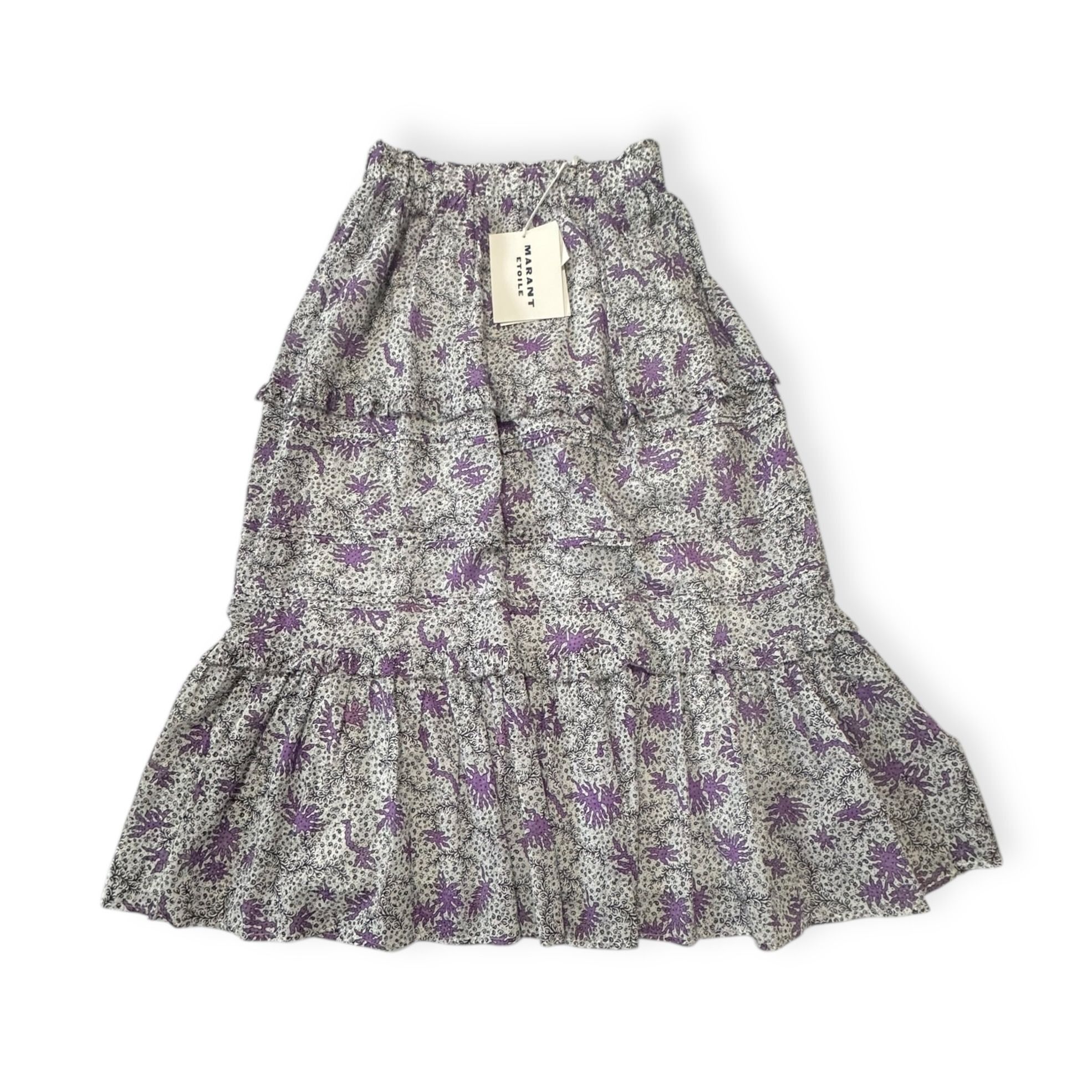 Isabel Marant Etoile Isabel Marant Étoile Diya Skirt Ecru Lilac FR34 XS NWT $455 Size 25" / US 0 / IT 36 - 6 Thumbnail