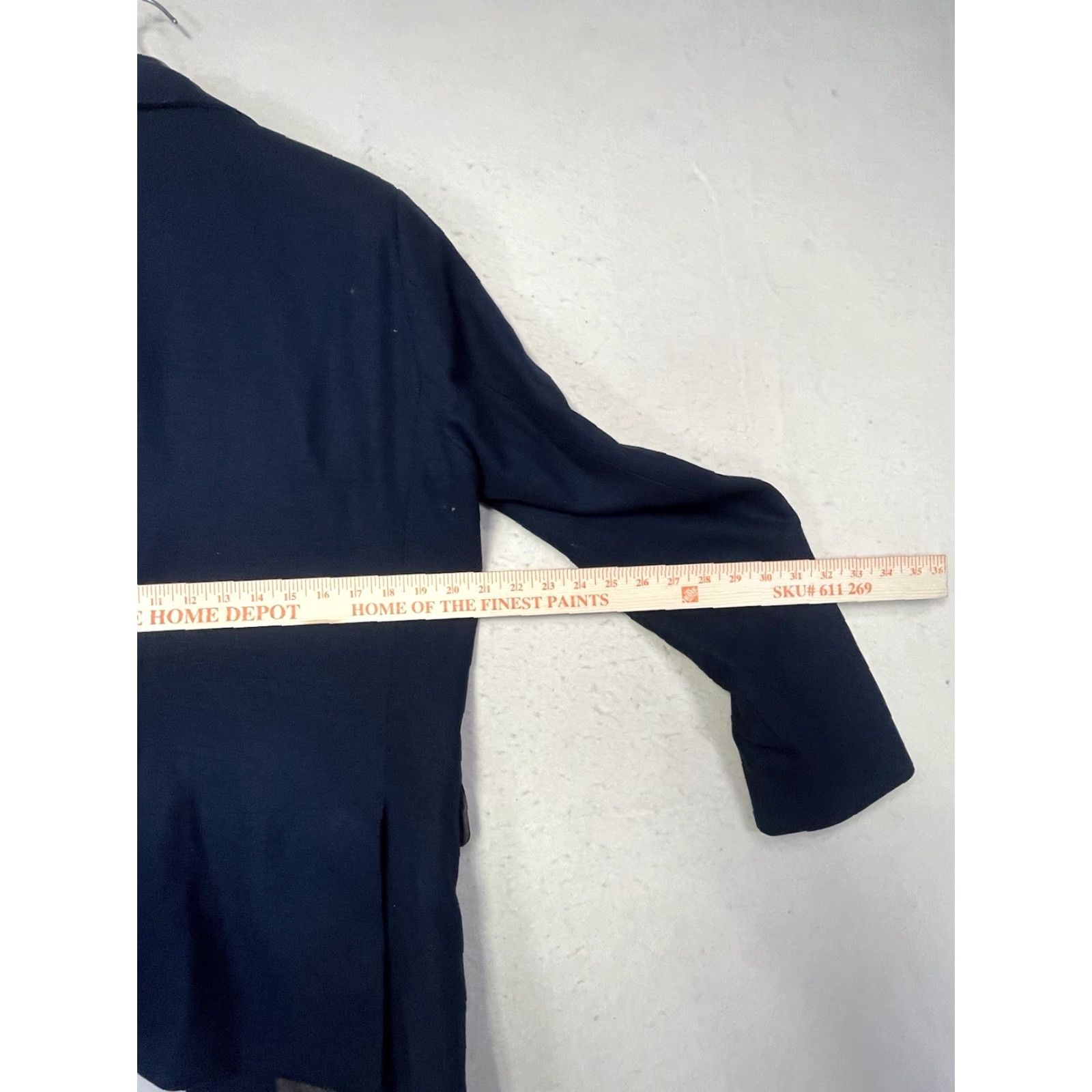 Scotch & Soda Scotch & Soda Blazer Mens Blue 50 Regular Wool Blend 2 Button Pocket Jacket Coat Mid-Length Vintage No Size 50R - 3 Thumbnail