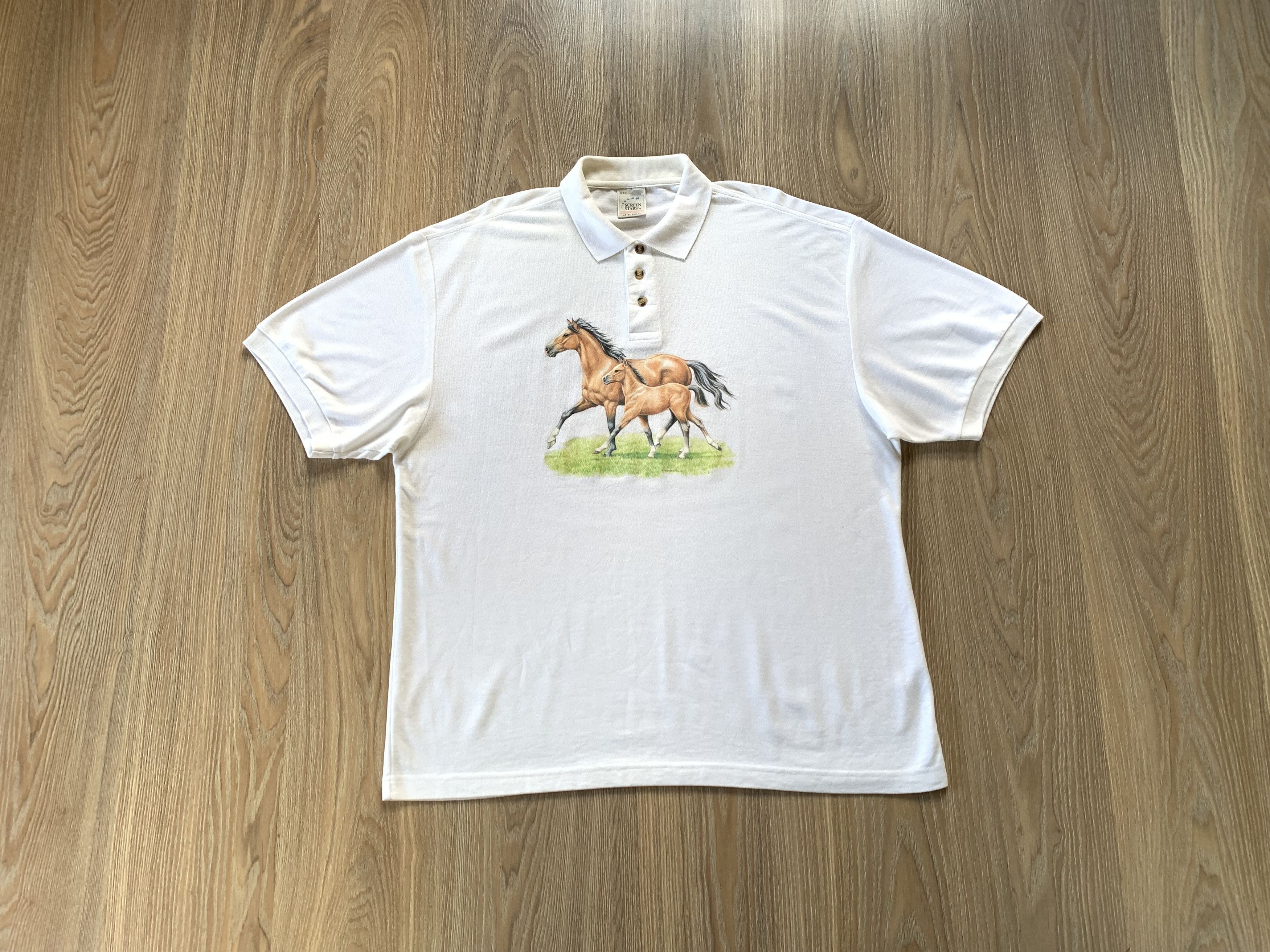 Vintage Vintage Screen Stars Polo Horses 1994 Size US XXL / EU 58 / 5 - 1 Thumbnail