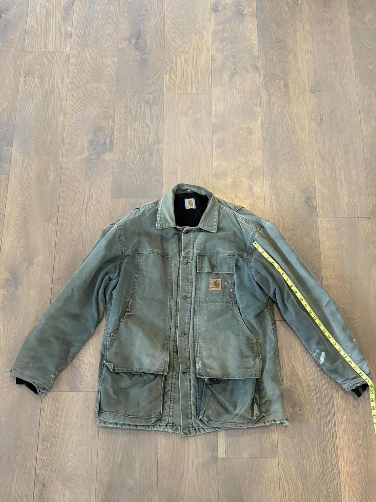 Carhartt Vintage Carhartt Green Workwear Chore Jacket – Size M Size US M / EU 48-50 / 2 - 1 Thumbnail