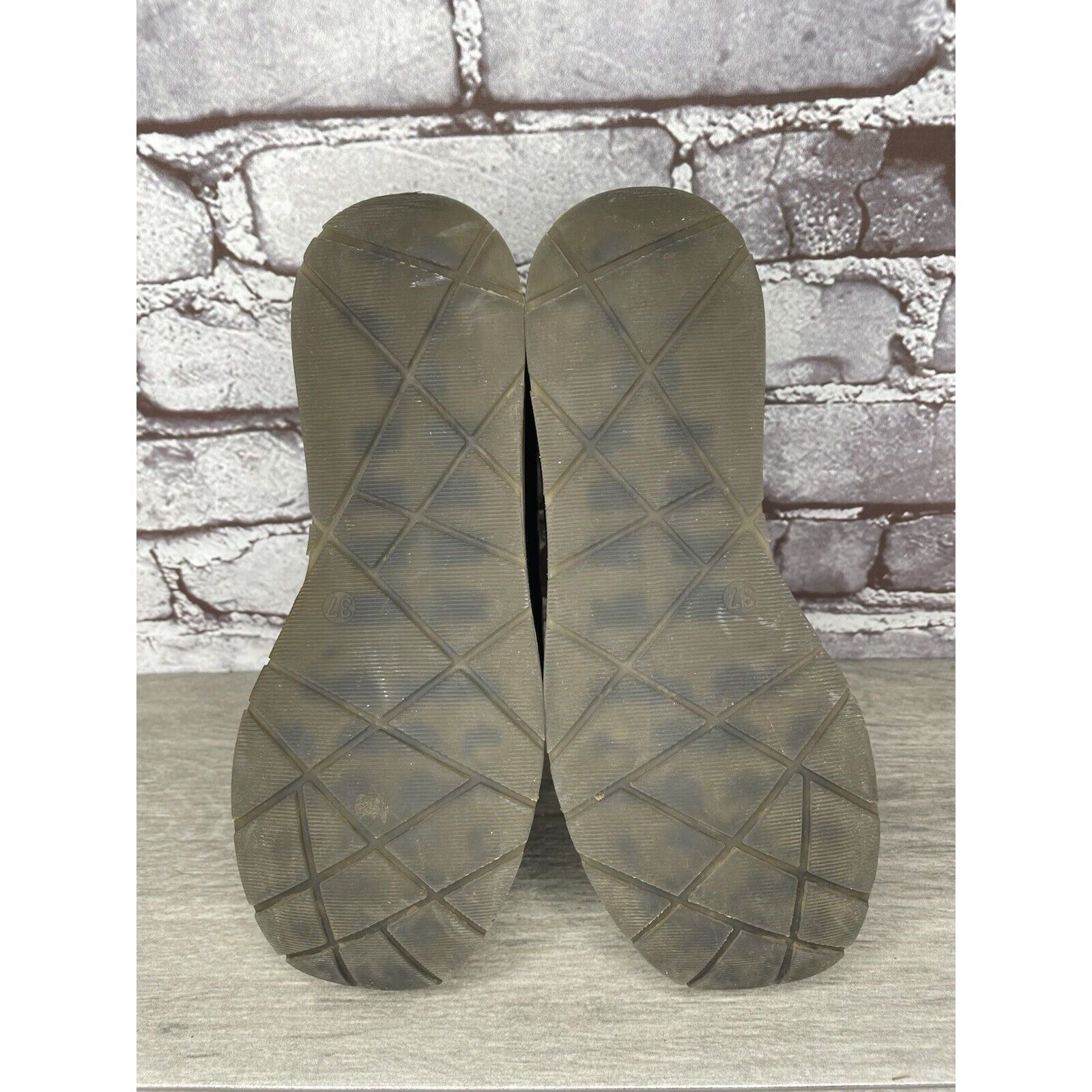 Other Musette Pewter Metallic Patent Leather Kiltie Wedge Shoes Wo Size US 7 / IT 37 - 16 Thumbnail