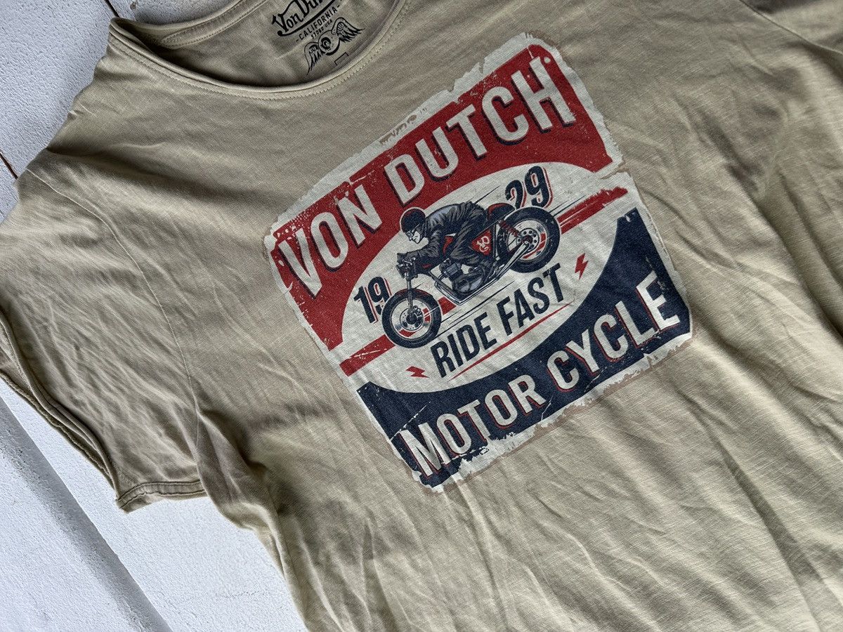 Von Dutch 🚨Y2K VON DUTCH MOTORCYCLE big logo Y2K Usa style tee Size US M / EU 48-50 / 2 - 3 Thumbnail