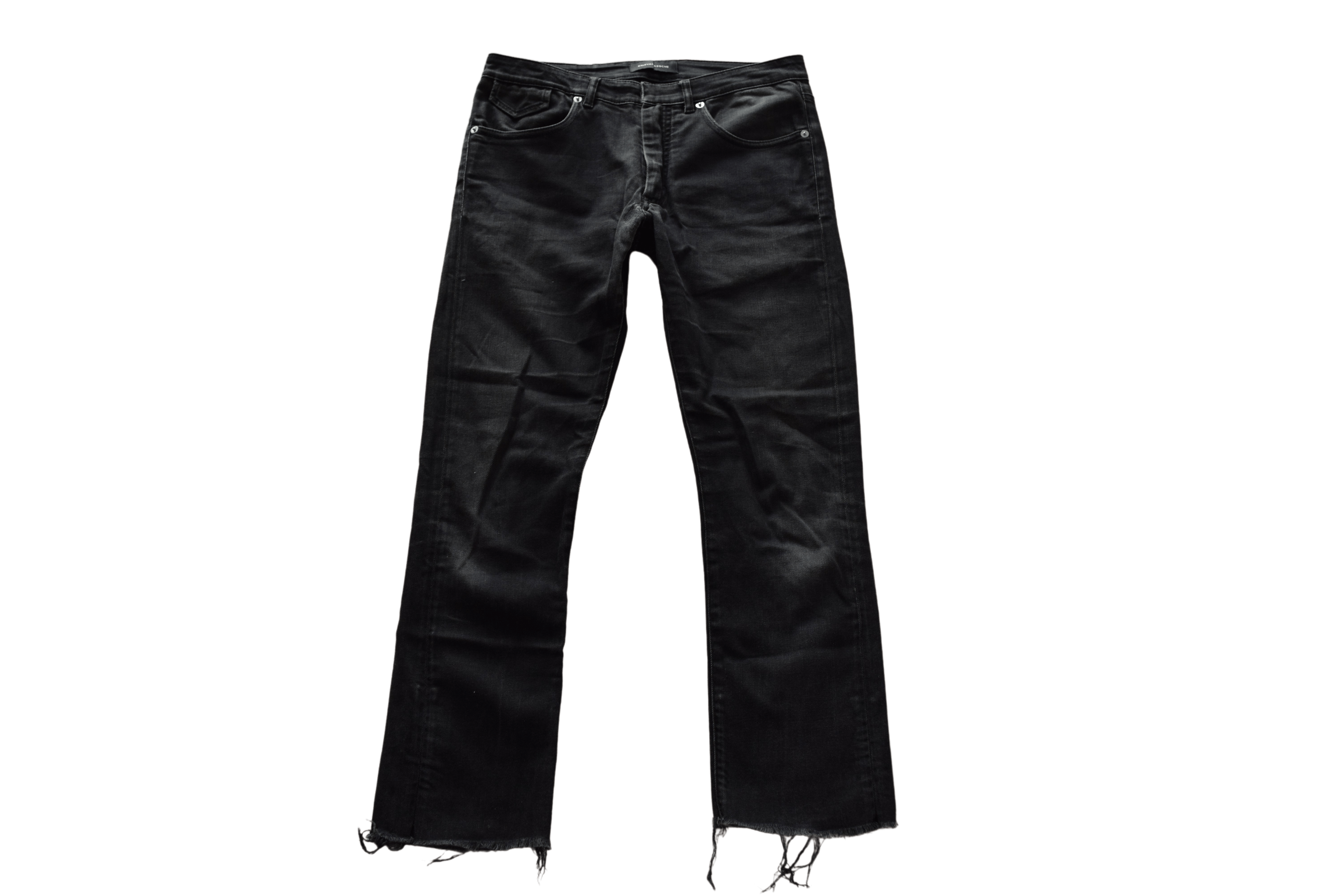 image of Kris Van Assche 00's Distressed Jeans in Black, Men's (Size 28)