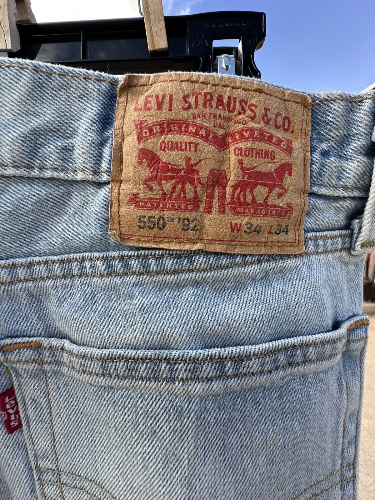 Levi's Levi’s 550s Lightwash Painters Denim Size US 34 / EU 50 - 8 Thumbnail