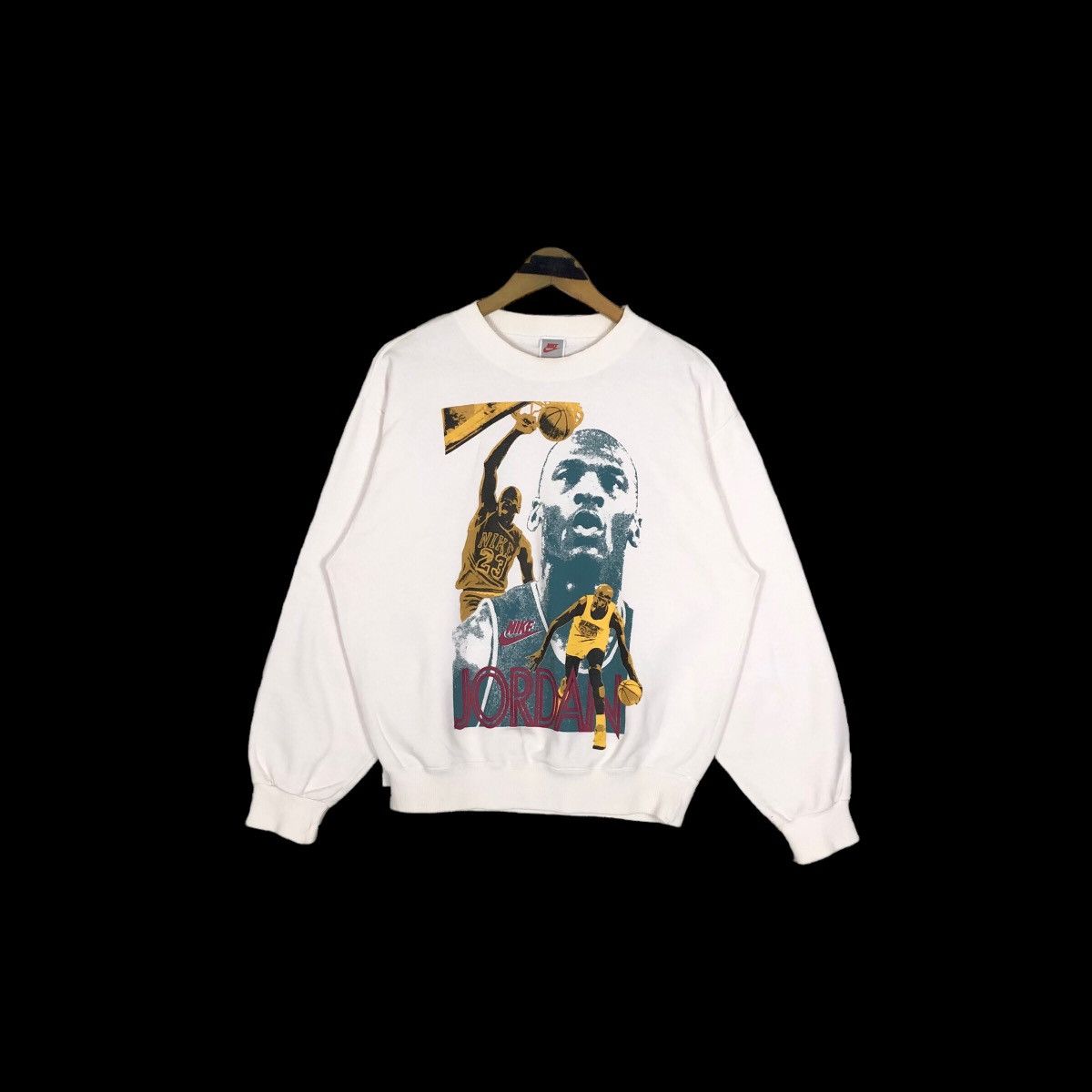 Nike Vintage 80s Nike Michael Jordan Crewneck Sweatshirt Size US M / EU 48-50 / 2 - 2 Thumbnail