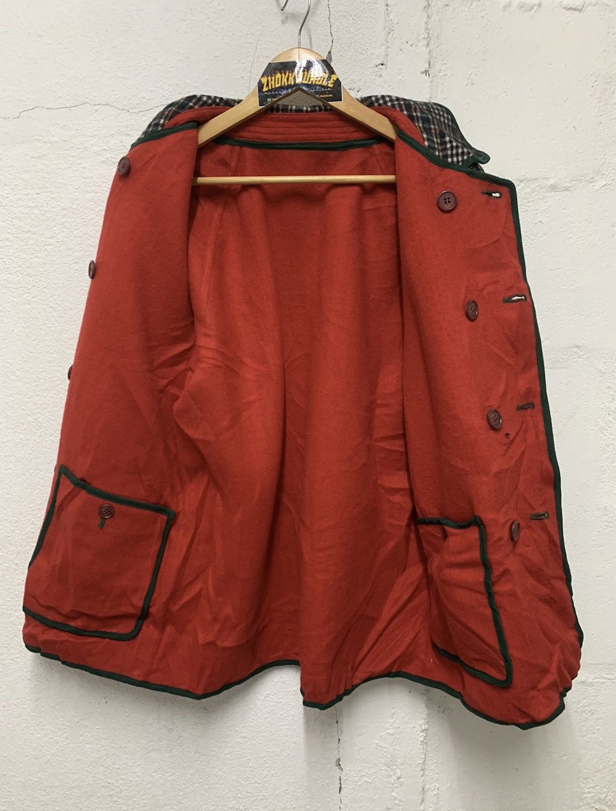 Japanese Brand × Vintage Double breasted tartan checked jacket Size L / US 10 / IT 46 - 3 Thumbnail