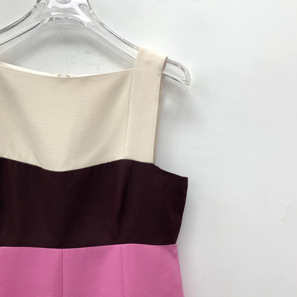 Valentino Valentino Color-block Square Neck Sleeveless Dress K26WX Size L / US 10 / IT 46 - 3 Thumbnail