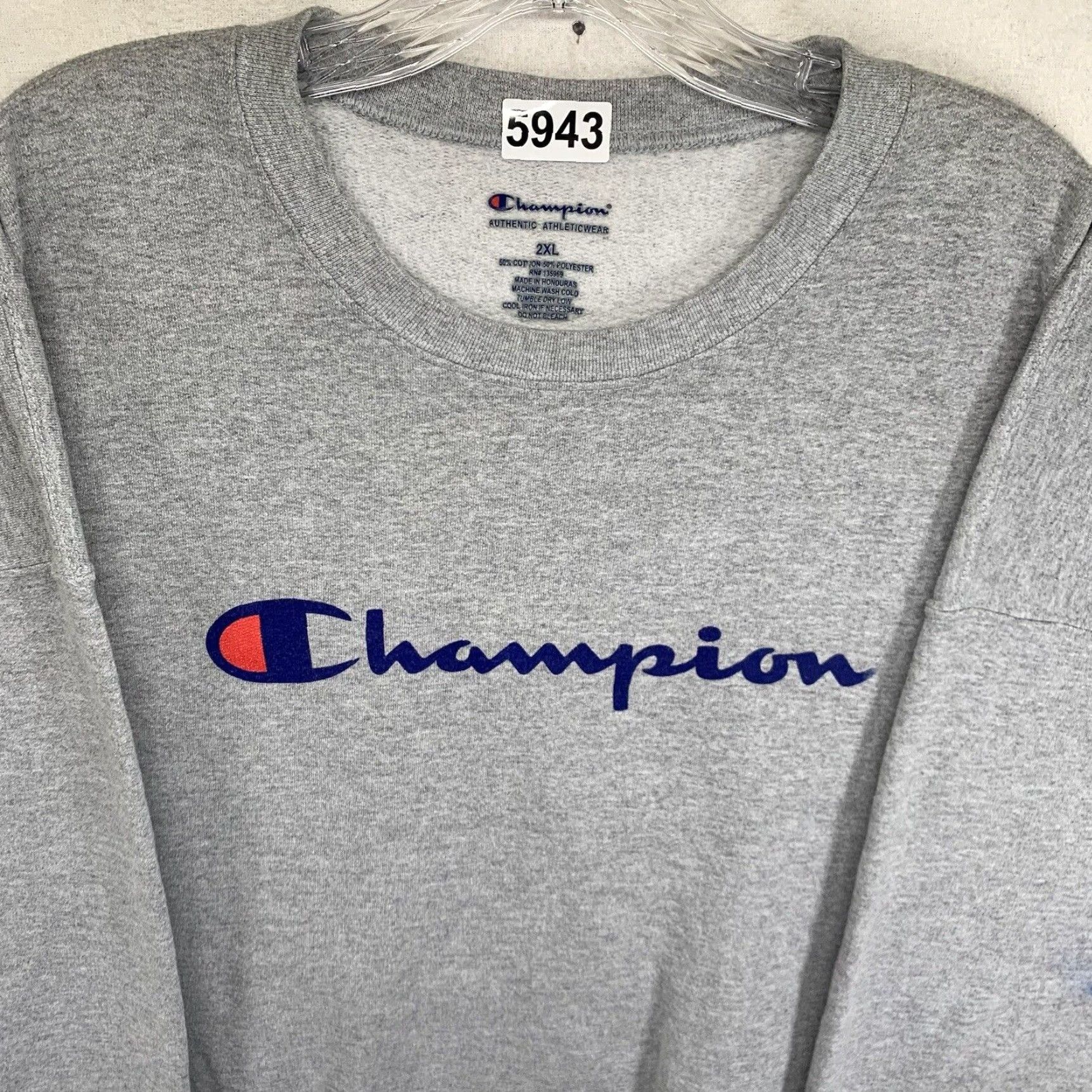 Champion Champion Crewneck Sweatshirt Unisex XL Gray 90s Graphic Print Sport Fleece Pullover Size US XL / EU 56 / 4 - 5 Thumbnail