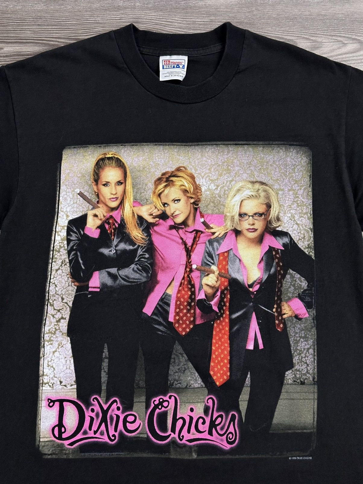 Hanes × Vintage Vintage 90’s Dixie Chicks Band T Shirt Size US M / EU 48-50 / 2 - 3 Thumbnail