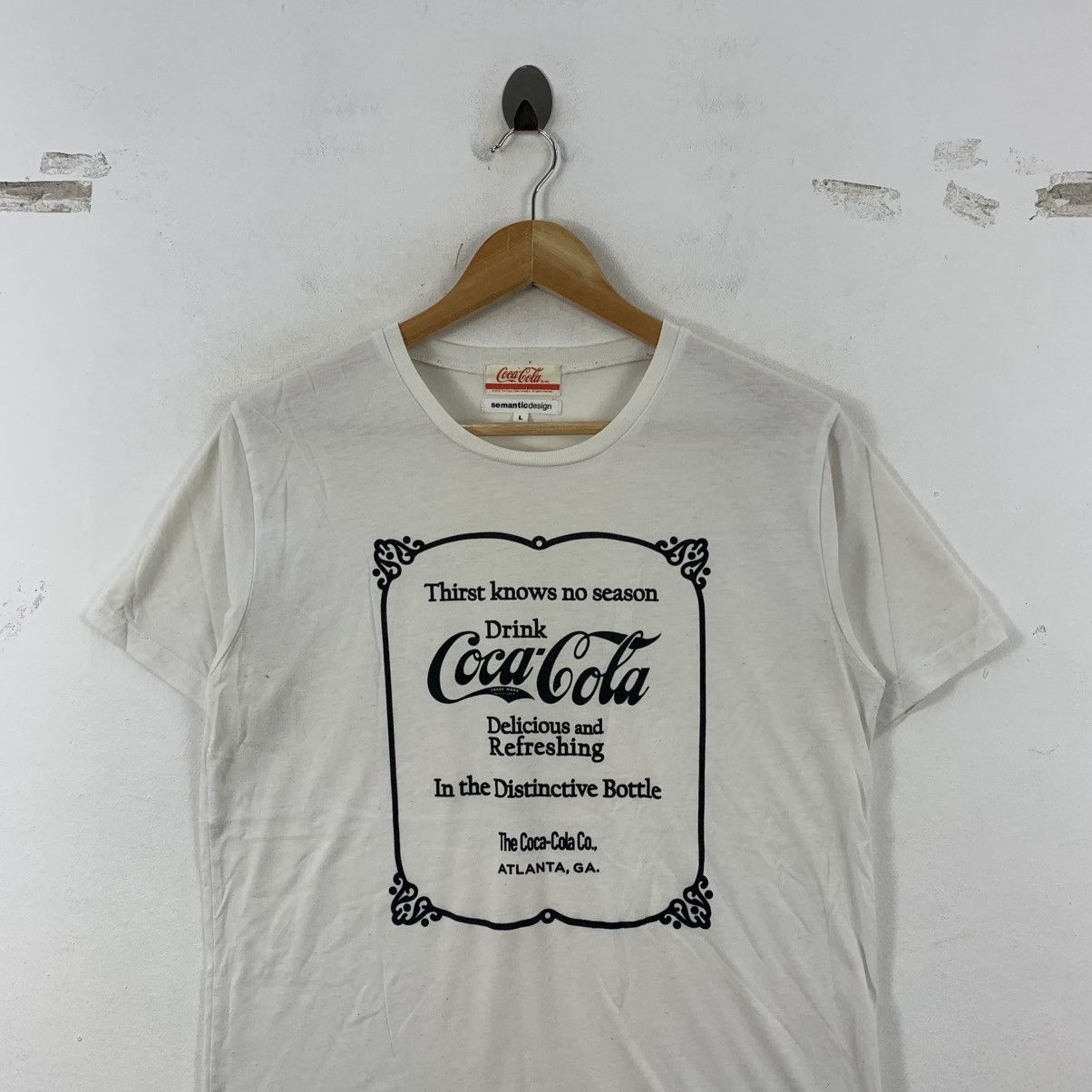 semanticdesign SEMANTIC DESIGN x COCACOLA Japanese Brand ShortSleeve Tshirt Size US L / EU 52-54 / 3 - 3 Thumbnail