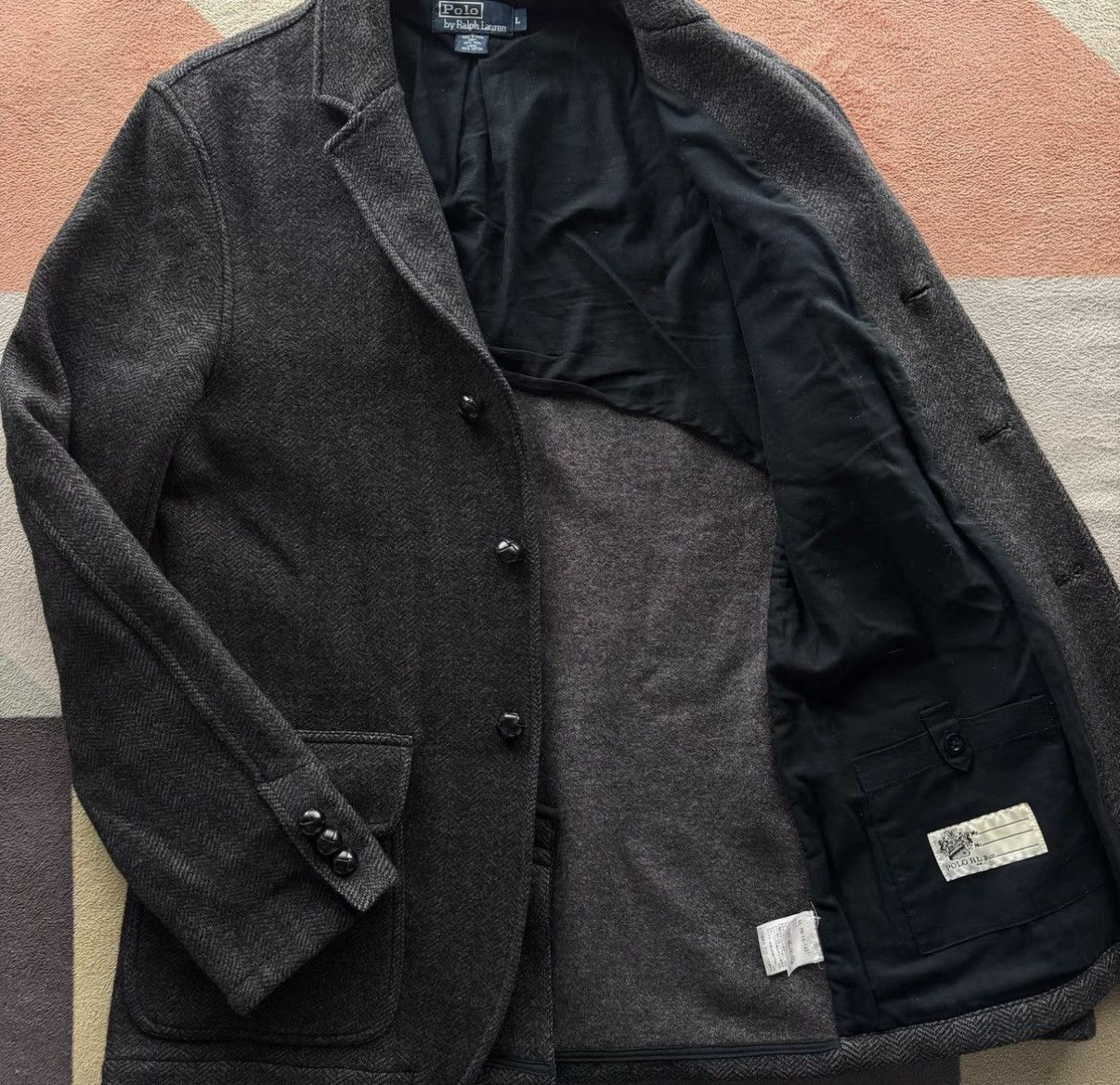 Polo Ralph Lauren Ralph Lauren Polo Knit Wool Blazer K22 Size US L / EU 52-54 / 3 - 2 Thumbnail