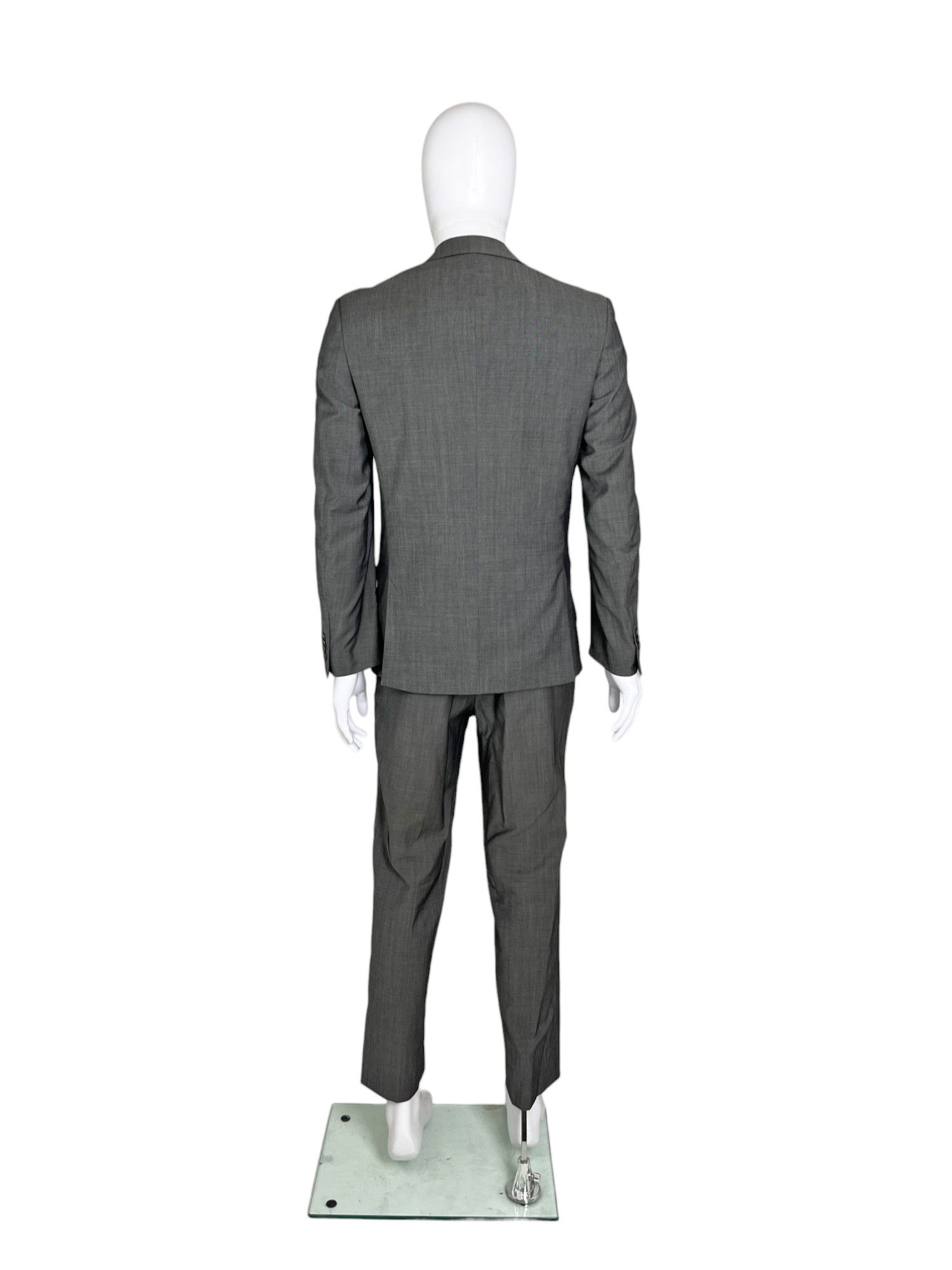 Thierry Mugler 1990's Grey Wool Suit Size 50R - 3 Thumbnail