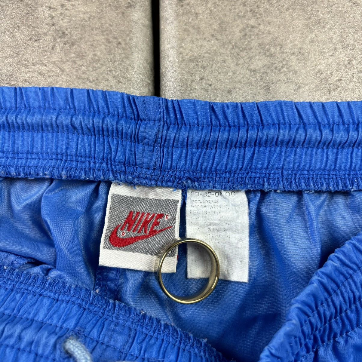Nike Vintage 90s blue nike track pants Size US 31 - 4 Thumbnail