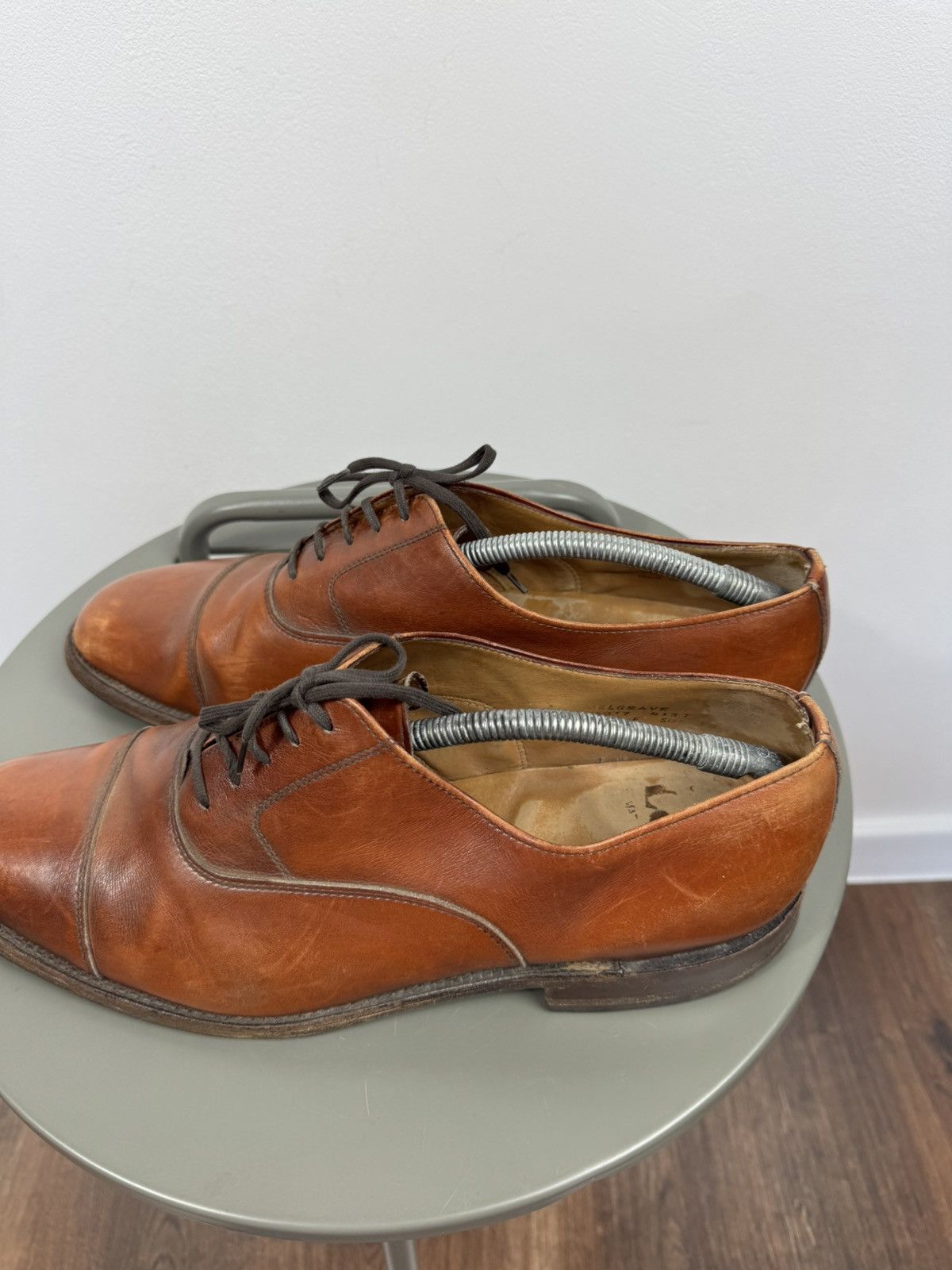 Loake Vintage Loake Brown Leather Oxford Shoes UK Cap Toe US 12 Size US 12 / EU 45 - 6 Thumbnail